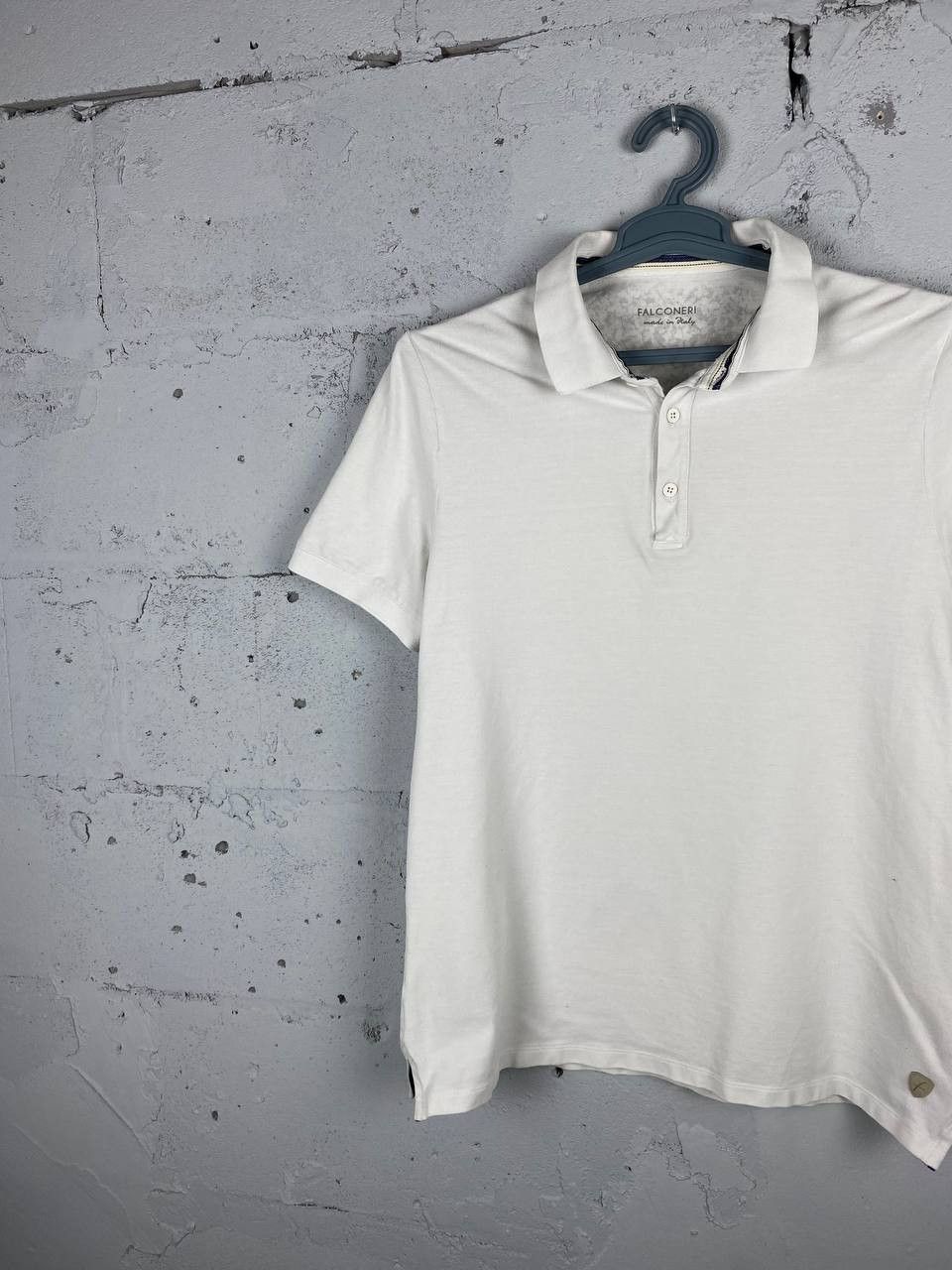 Falcone Falconeri Luxury White Dress Polo Made In Italy Size US L / EU 52-54 / 3 - 2 Thumbnail