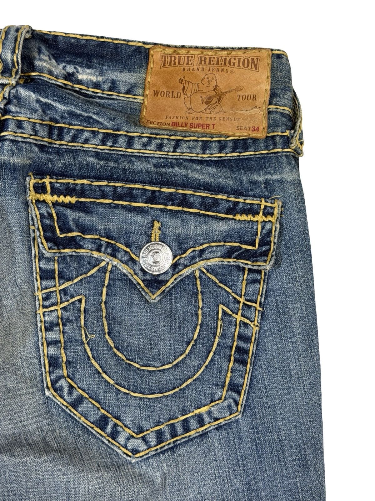 True Religion True religion Billy Super T yellow thread Size US 30 / EU 46 - 16 Thumbnail