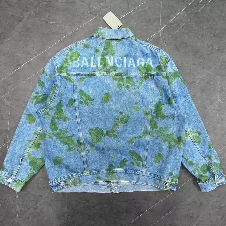 Balenciaga Balenciaga size 36 Moss print denim jacket Size US S / EU 44-46 / 1 - 2 Thumbnail