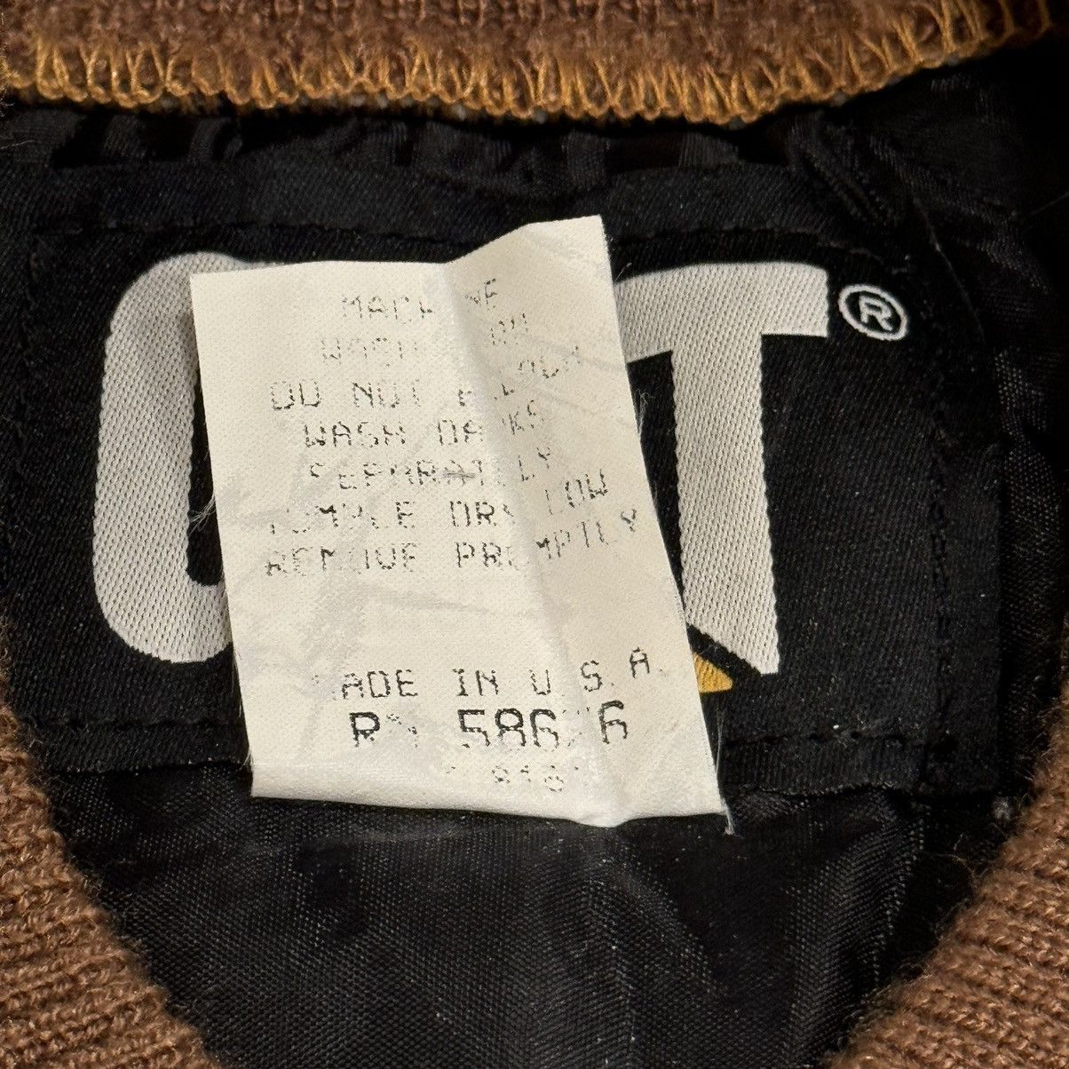 Caterpillar × Vintage Vintage Cat Caterpillar Quilted Tan Work Vest Made In USA Size US S / EU 44-46 / 1 - 7 Thumbnail
