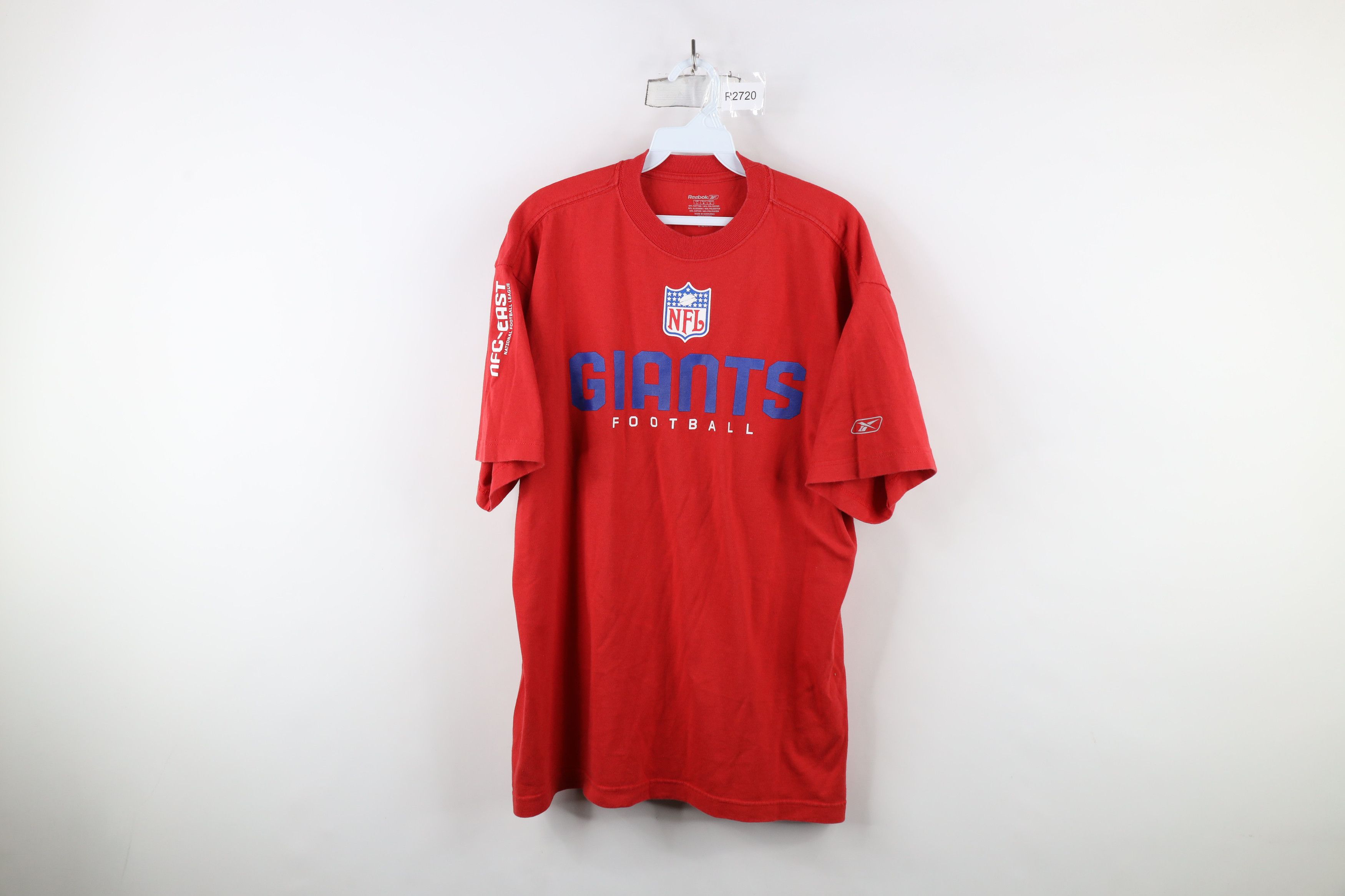 Reebok × Vintage Vintage Reebok Spell New York Giants Football T-Shirt Red Size US L / EU 52-54 / 3 - 1 Thumbnail