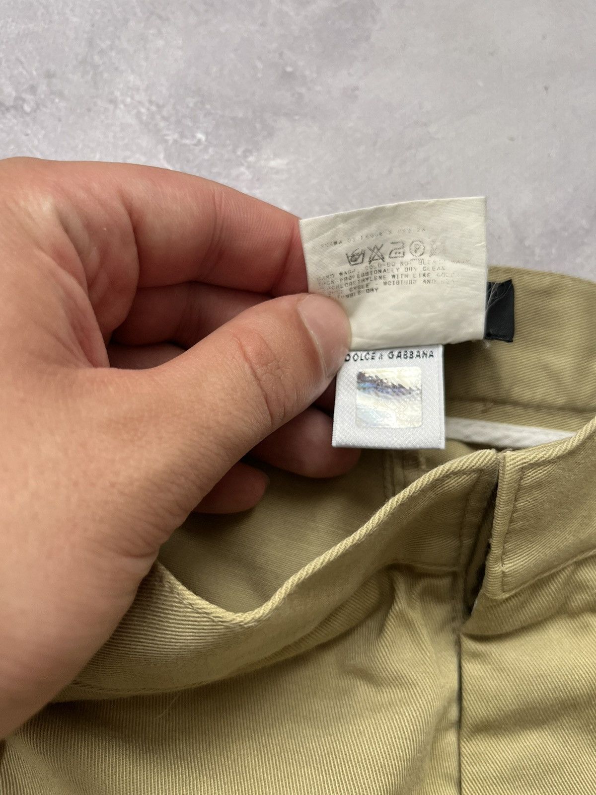 Dolce & Gabbana Vintage Dolce & Gabbana Baggy Work Pants Beige Size US 32 / EU 48 - 7 Thumbnail