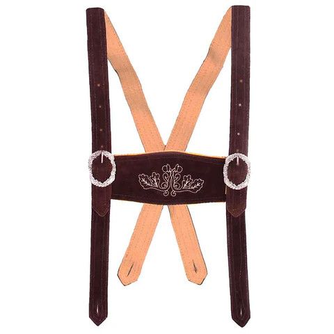 Other Men's Lederhosen Knee-length Brown Bundhosen "Helmut" Size US 36 / EU 52 - 5 Thumbnail