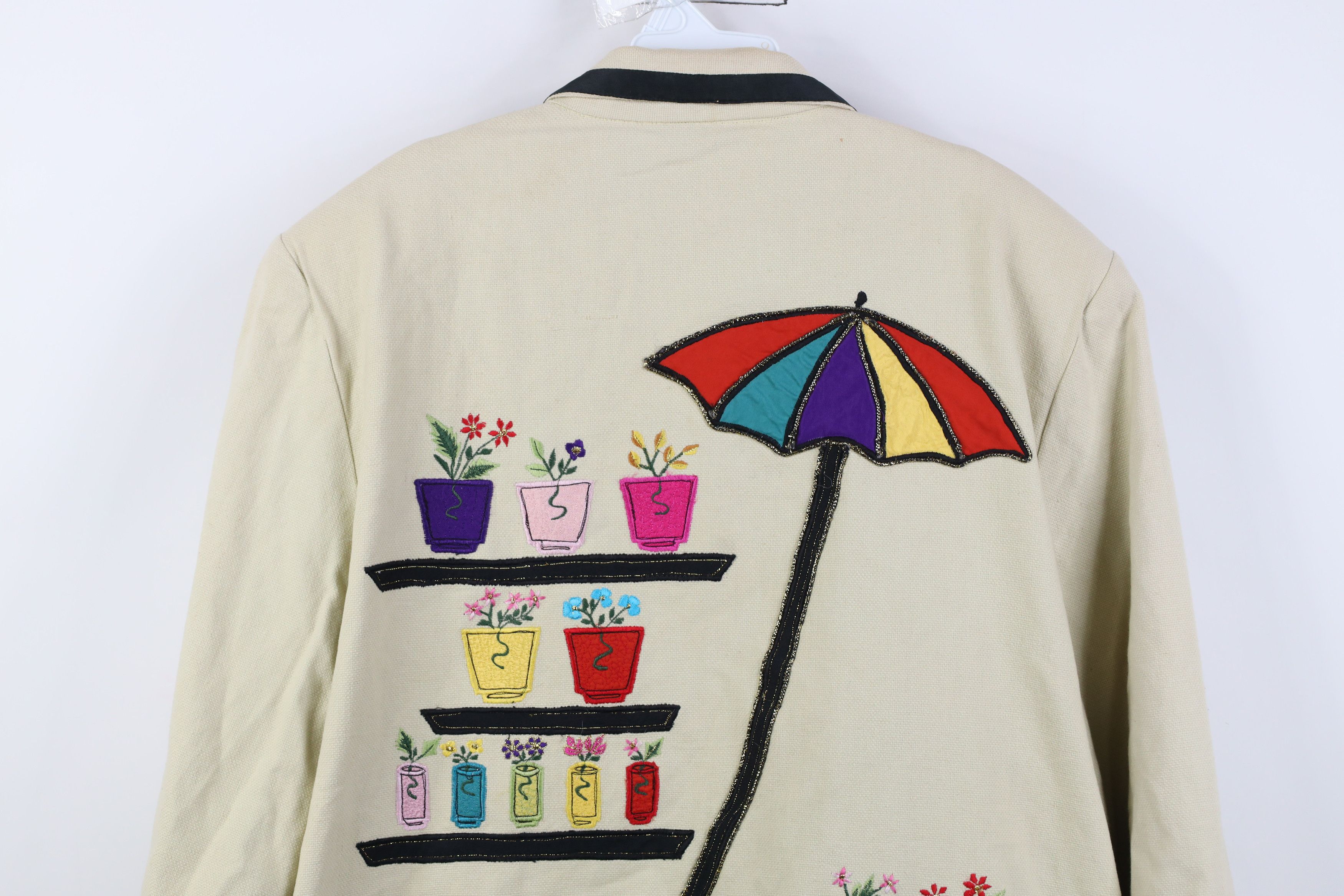 Vintage Vintage 90s Streetwear Flower Garden Suit Blazer Jacket Size XL / US 12-14 / IT 48-50 - 15 Thumbnail