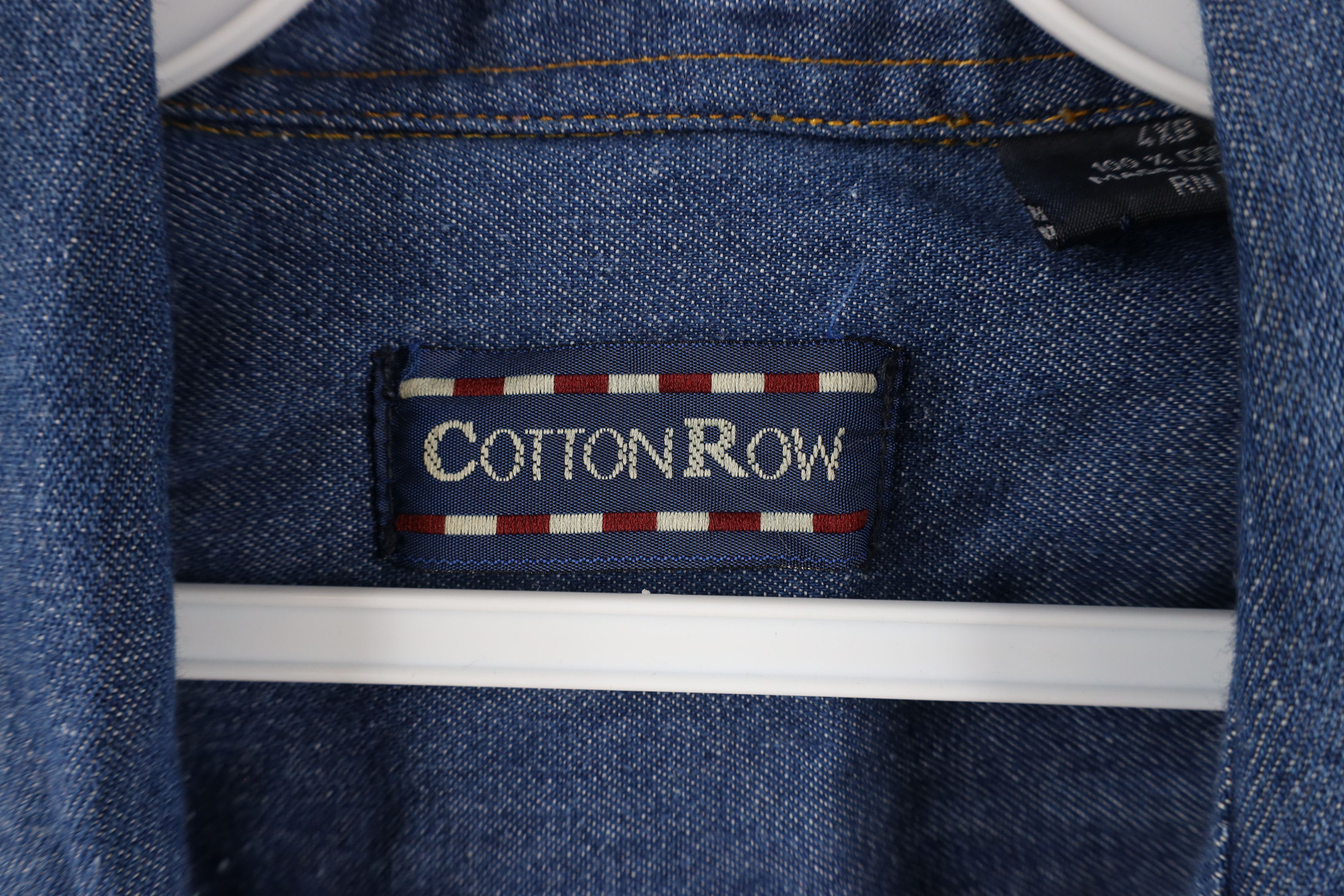 Vintage Vintage 90s Streetwear Denim Jean Button Down Shirt Blue Size US XXL / EU 58 / 5 - 6 Thumbnail