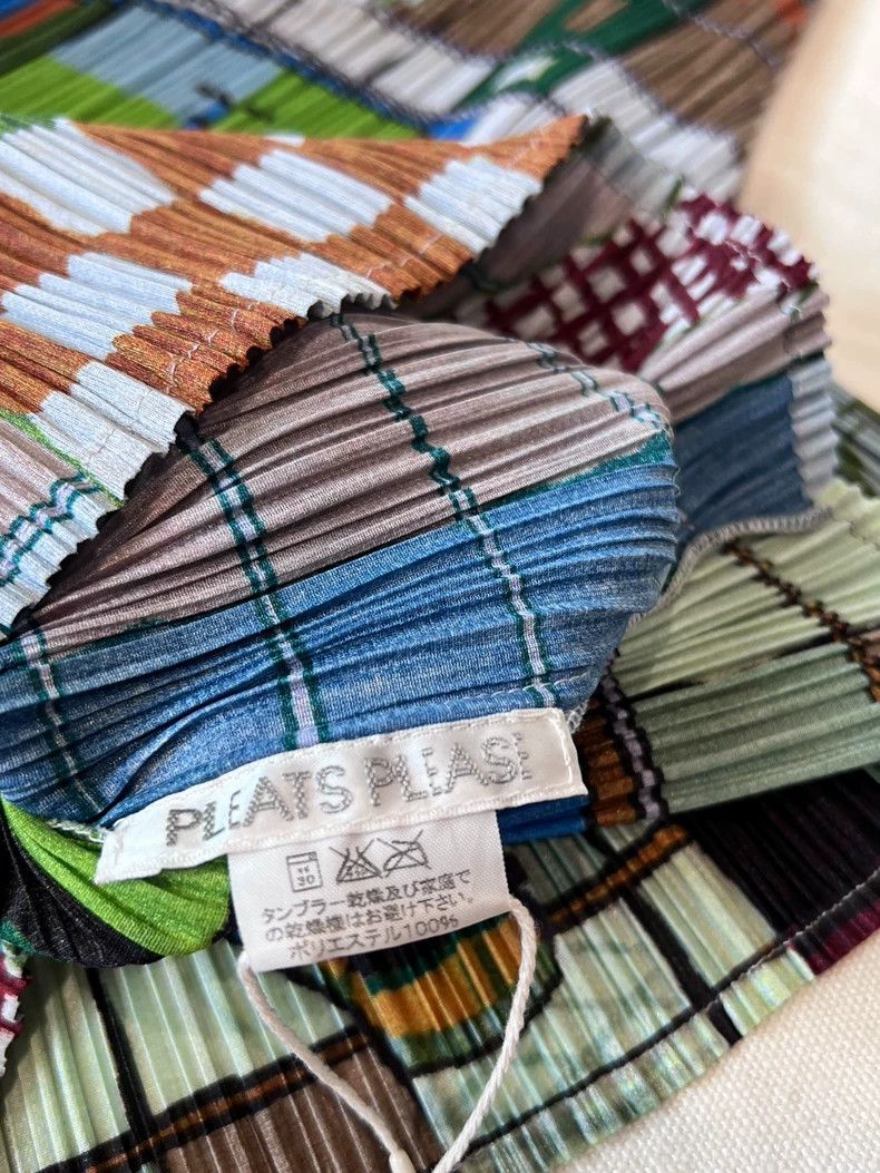 Issey Miyake Issey Miyake size:3 Brown, green and blue color-blocked to Size XS / US 0-2 / IT 36-38 - 6 Thumbnail