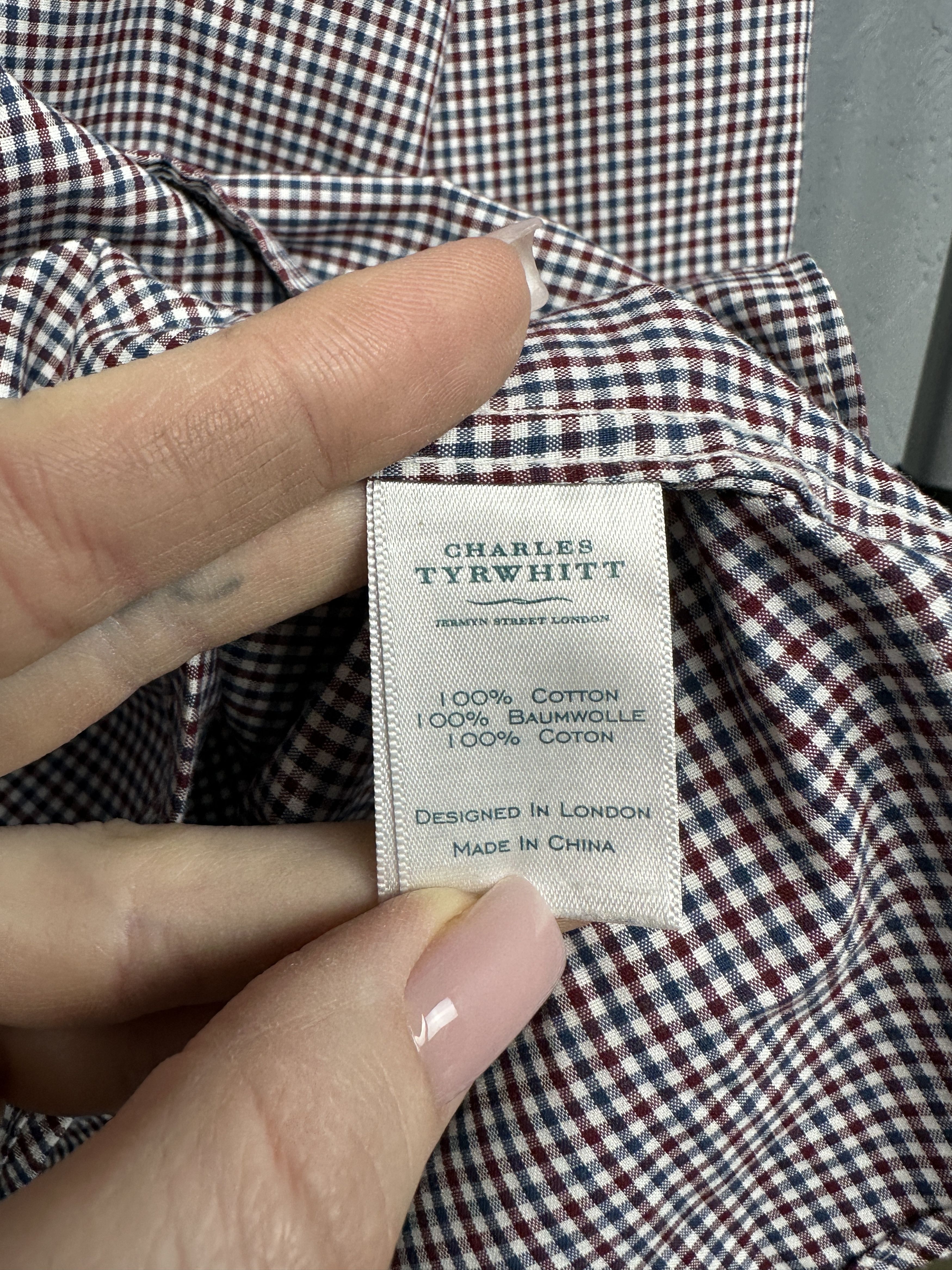 Charles Tyrwhitt Charles Tyrwhitt Mens Long Sleeve Shirt Size US L / EU 52-54 / 3 - 4 Thumbnail