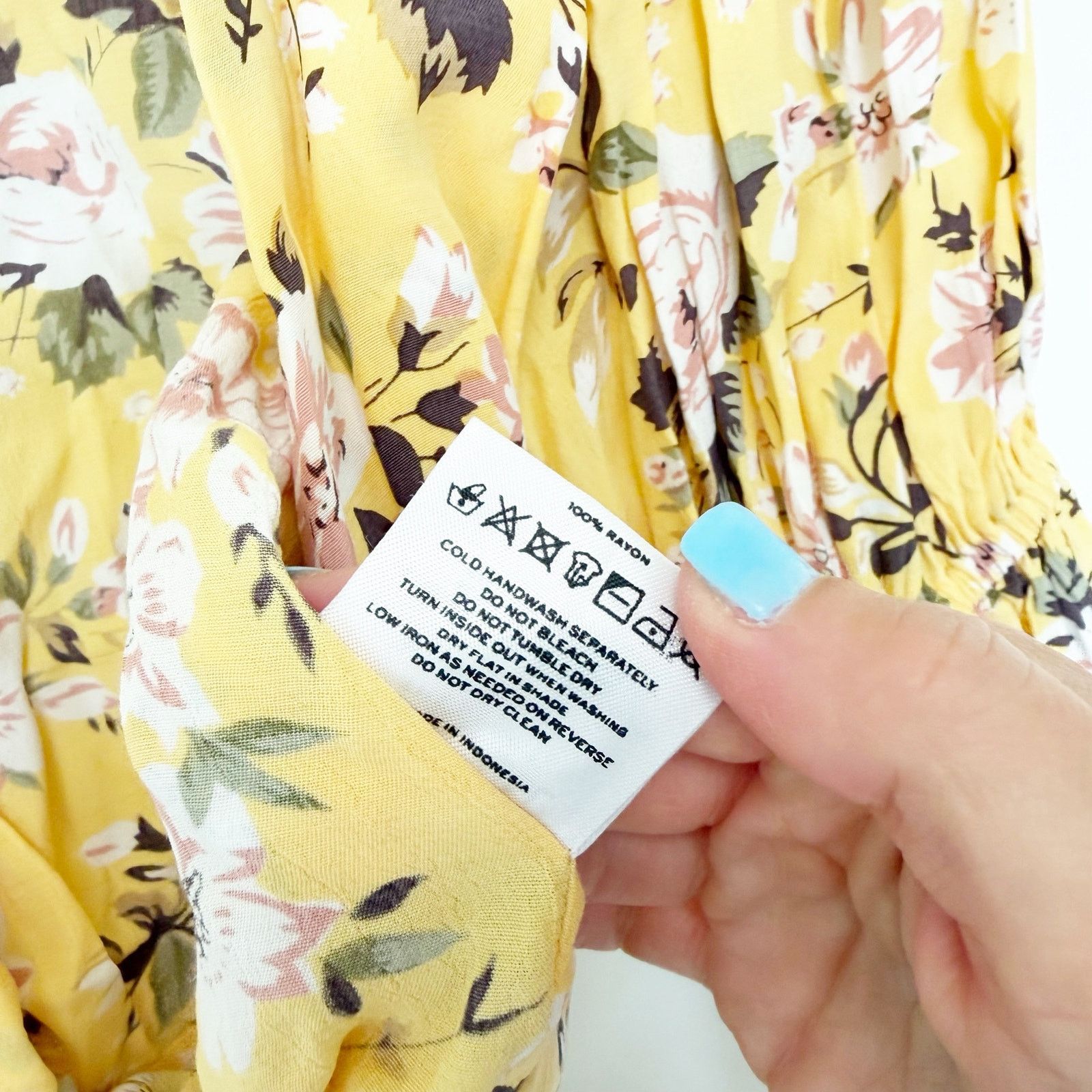 Other Faithfull The Brand Mali Yellow Floral Wrap Top Sz S Size S / US 4 / IT 40 - 4 Thumbnail