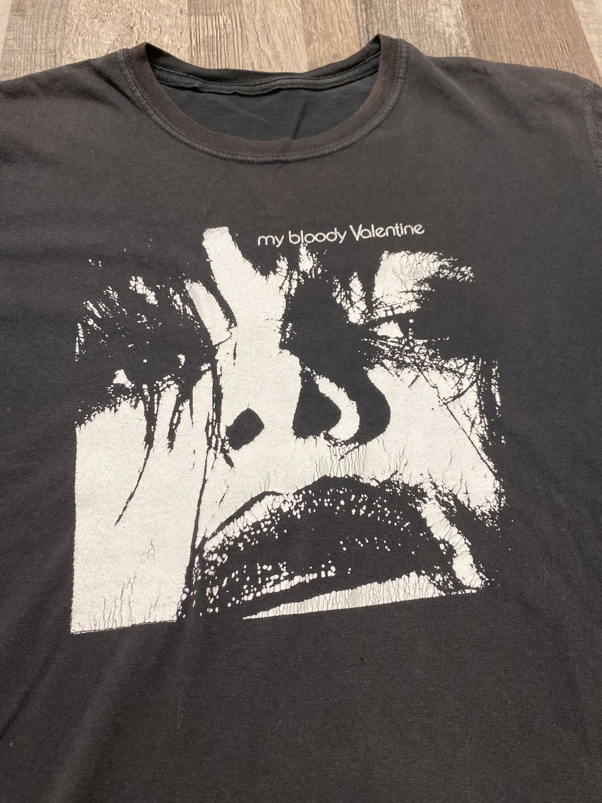 Band Tees Vintage My Bloody Valentine Tee T Shirt Sun Faded Black Rare Size US L / EU 52-54 / 3 - 2 Thumbnail