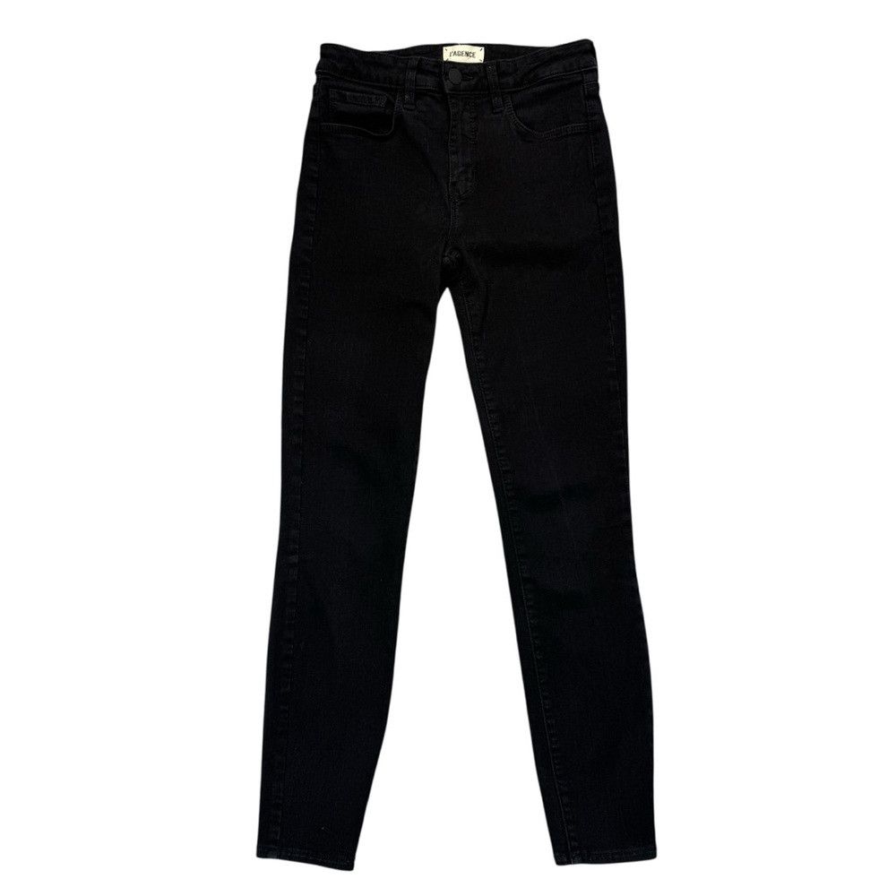 L'AGENCE L'AGENCE Margot Crop Skinny Black Pants Size 25'' Size 25" / US 0 / IT 36 - 2 Thumbnail