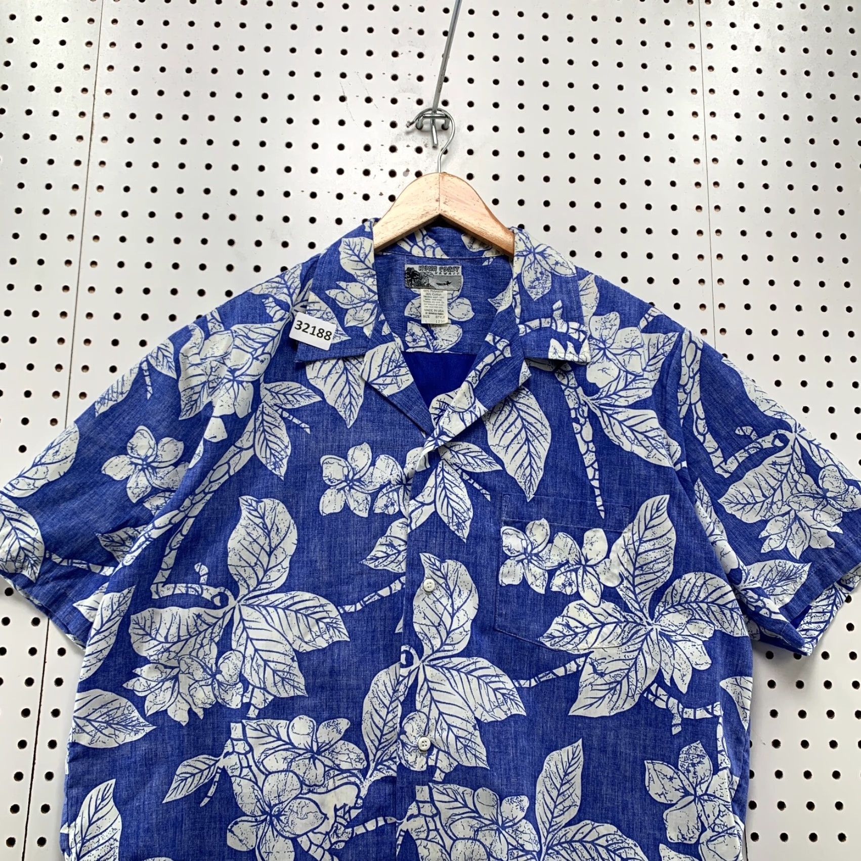 Vintage VINTAGE Kona Coast Hawaii Button-Up Shirt Mens Large Blue Floral Made USA 24x30.5 Size US L / EU 52-54 / 3 - 5 Thumbnail