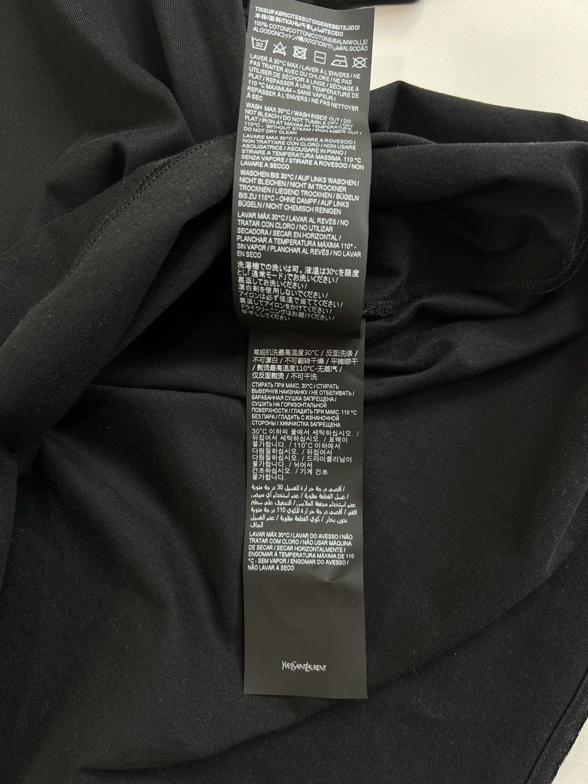 Saint Laurent Paris Saint Laurent Paris Rive Gauche Box Logo T-shirt YSL Size US M / EU 48-50 / 2 - 12 Thumbnail