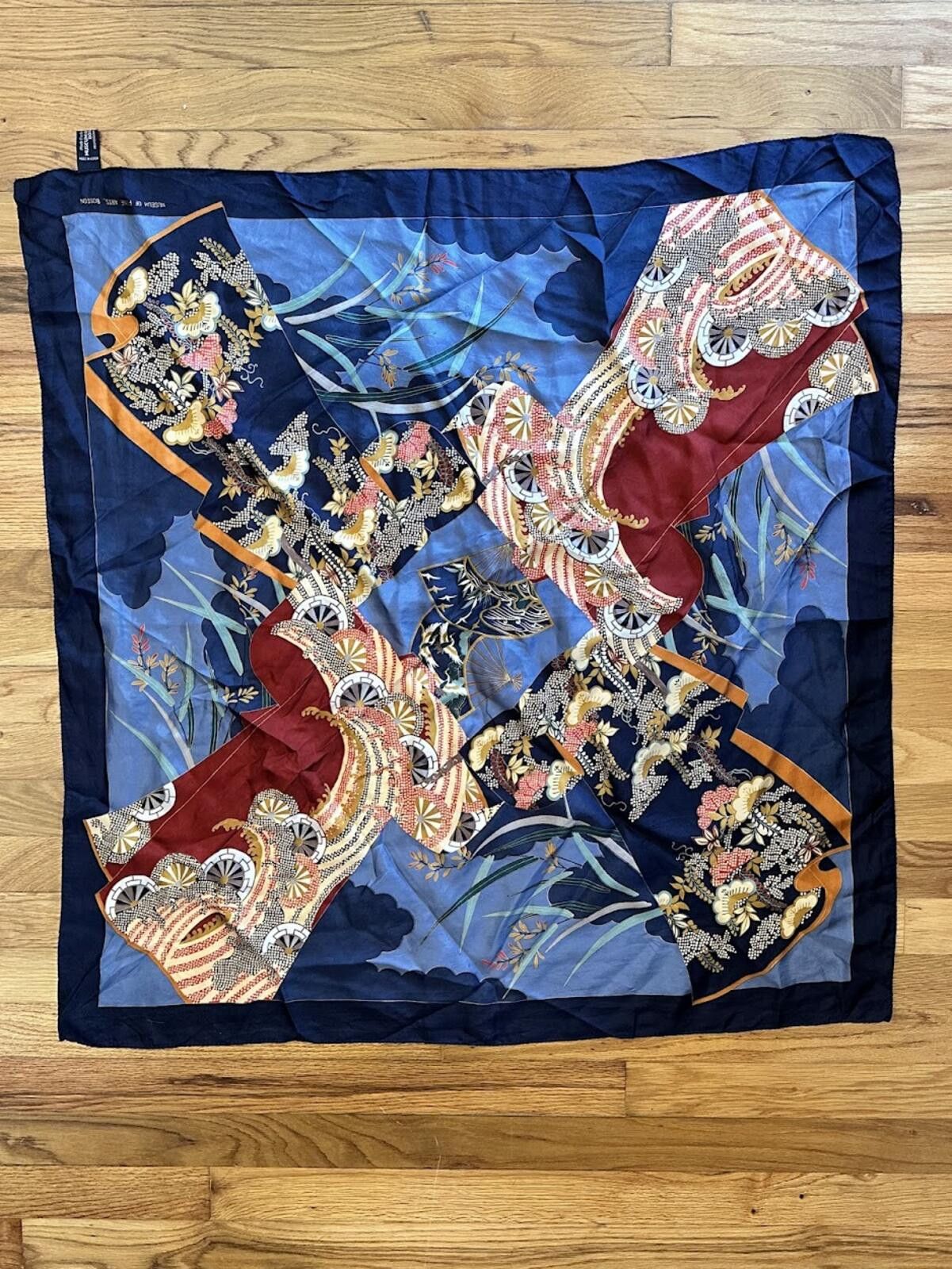 Other Museum of Fine Arts Boston 100% Silk Scarf Size ONE SIZE - 1 Thumbnail