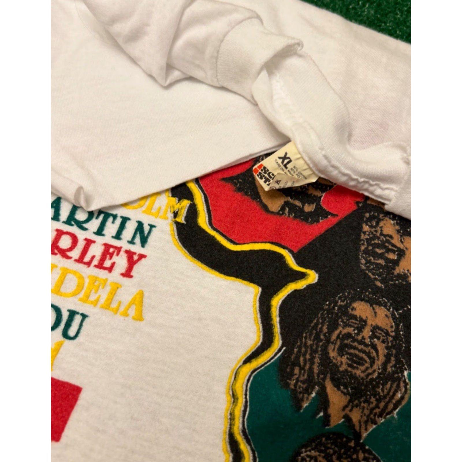 Vintage VINTAGE 90s Black History Malcom X Bob Marley MLK VTG Shirt Mens XL 1990s Size US XL / EU 56 / 4 - 3 Thumbnail