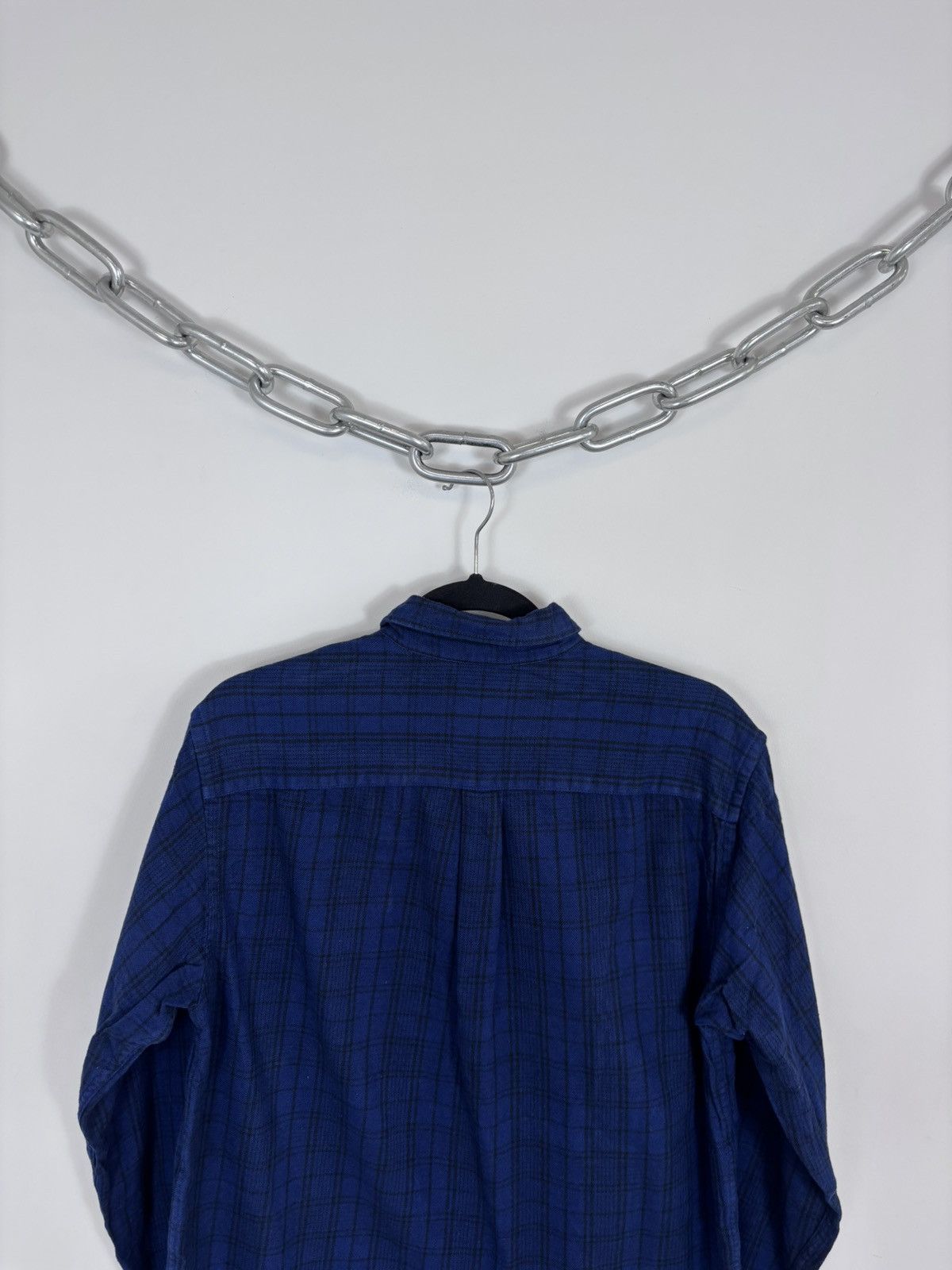 JW Anderson × Uniqlo JW Anderson X Uniqlo Men’s Blue Checkered Flannel Shirt Size US S / EU 44-46 / 1 - 14 Thumbnail