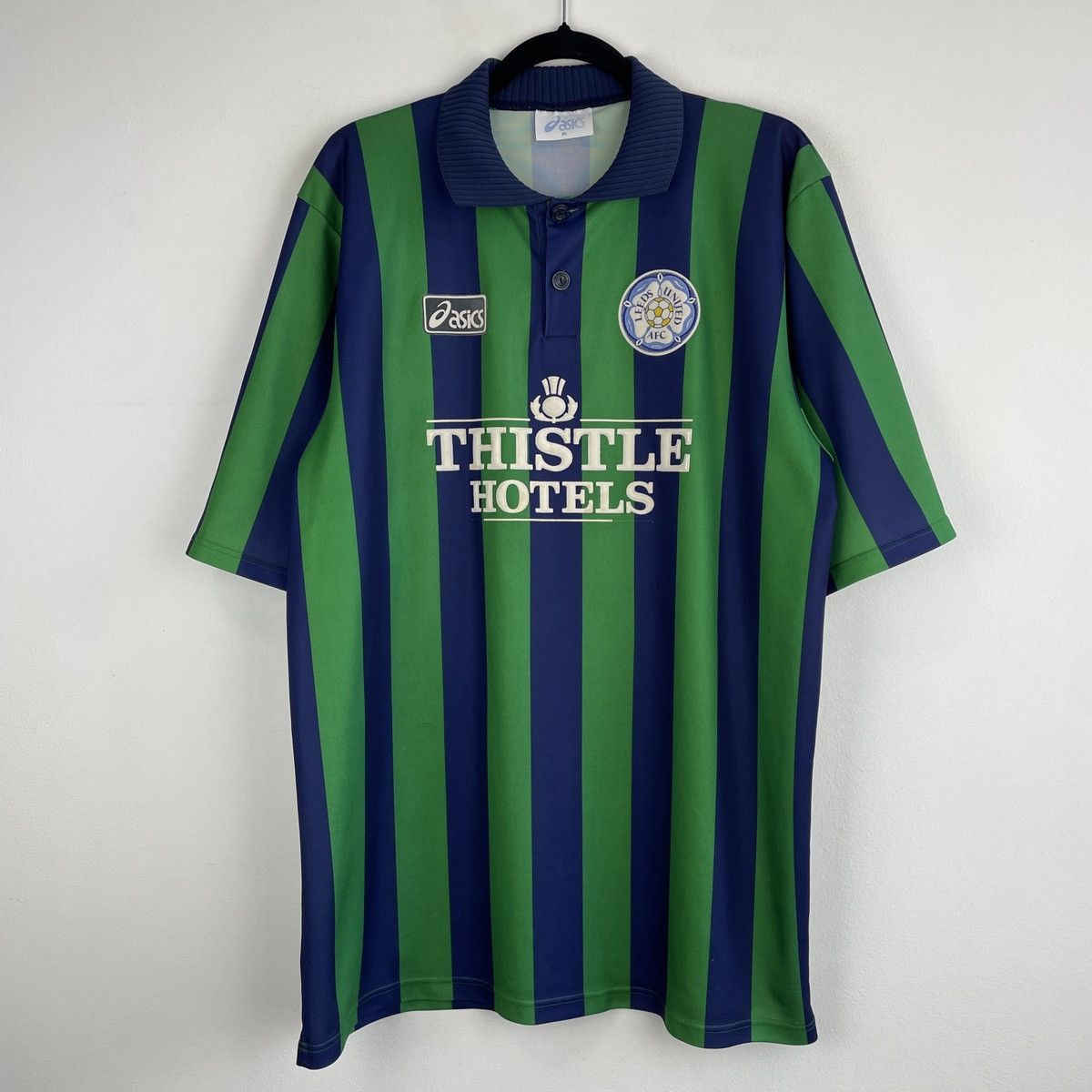 Asics Vintage Leeds United Third Asics Jersey Rare 1993-1994 Size US XL / EU 56 / 4 - 1 Thumbnail