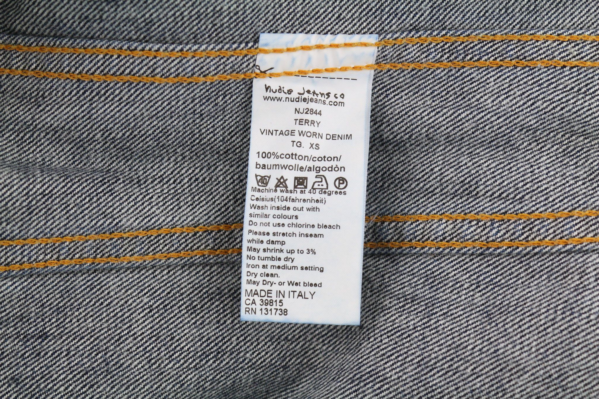 Nudie Jeans TERRY XS Vintage Worn Denim Jacket 81073 Size US XS / EU 42 / 0 - 7 Thumbnail