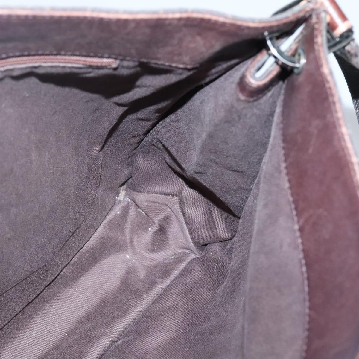 Gucci GUCCI GG Canvas Shoulder Bag Dark Brown Size ONE SIZE - 19 Thumbnail
