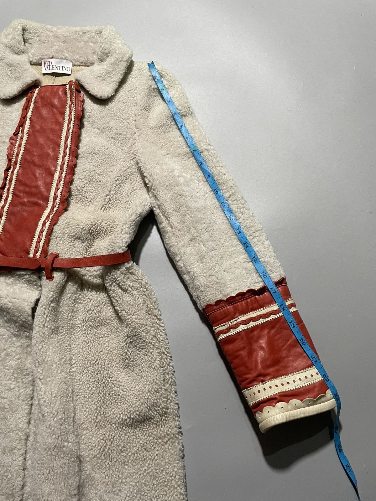 RED Valentino Red Valentino Lamb Fur Trench Coat Size S / US 4 / IT 40 - 18 Thumbnail