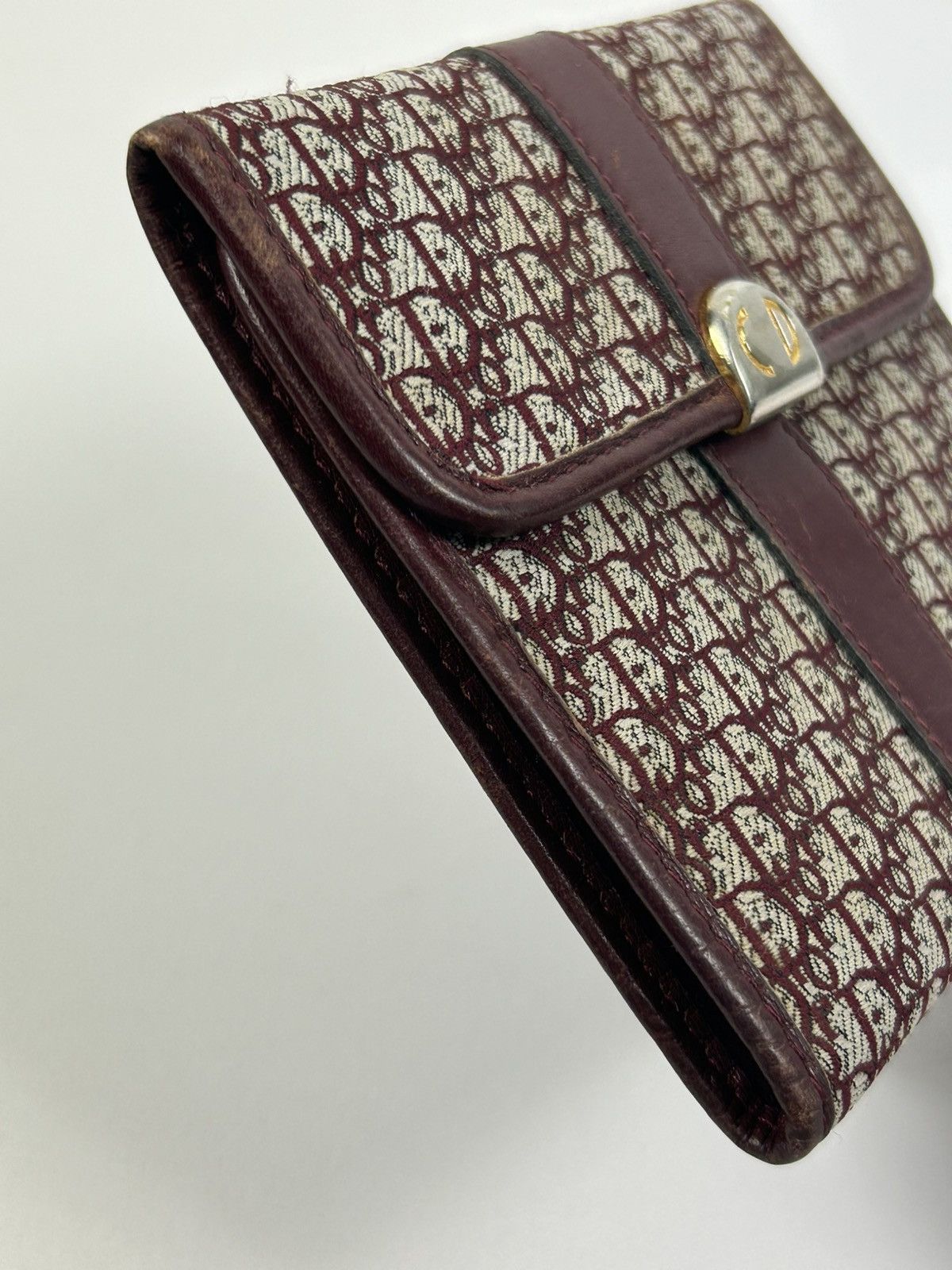Dior Dior Red Trotter Monogram Trifold Wallet Size ONE SIZE - 6 Thumbnail