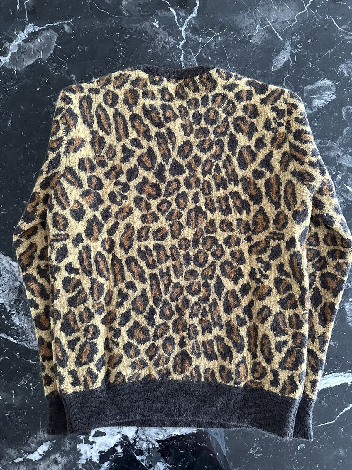 Hedi Slimane × Saint Laurent Paris FW15 Leopard print wool mohair knit sweater XS Size US XS / EU 42 / 0 - 11 Thumbnail