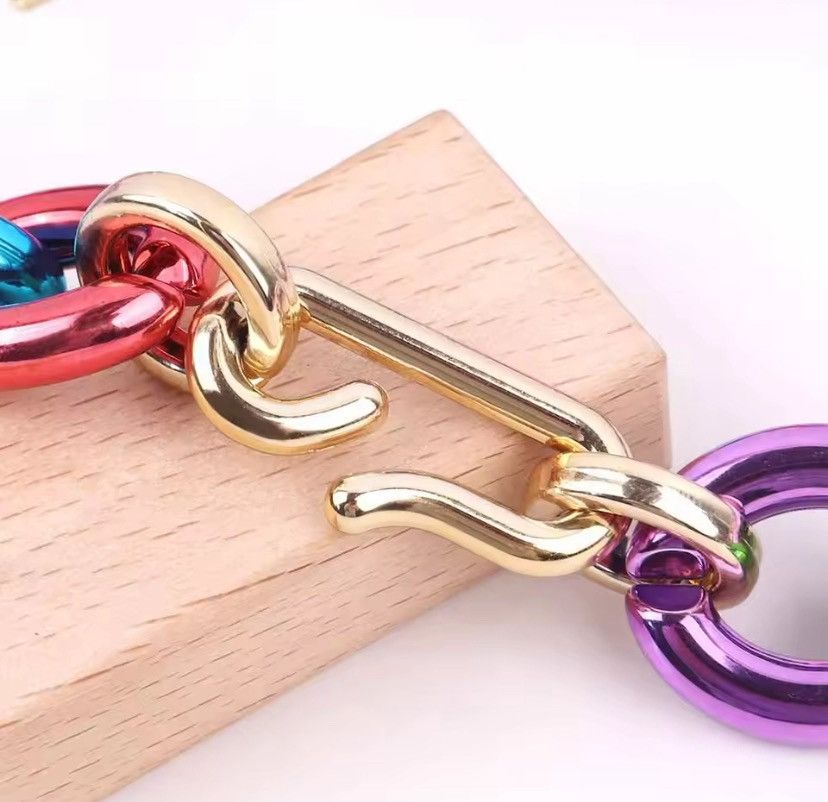 Other Y2K Colorful Acrylic Chain Choker Necklace Size ONE SIZE - 3 Thumbnail