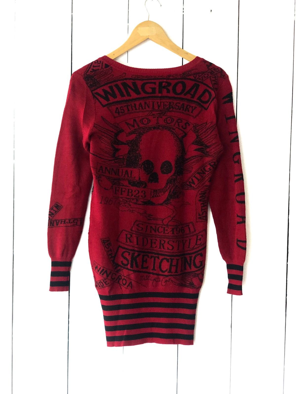 Beauty Beast × Hysteric Glamour × Japanese Brand JAPANESE WINGROAD KNIT 45TH ANNIVERSARY PUNK SKULL STYLE Size M / US 6-8 / IT 42-44 - 1 Thumbnail
