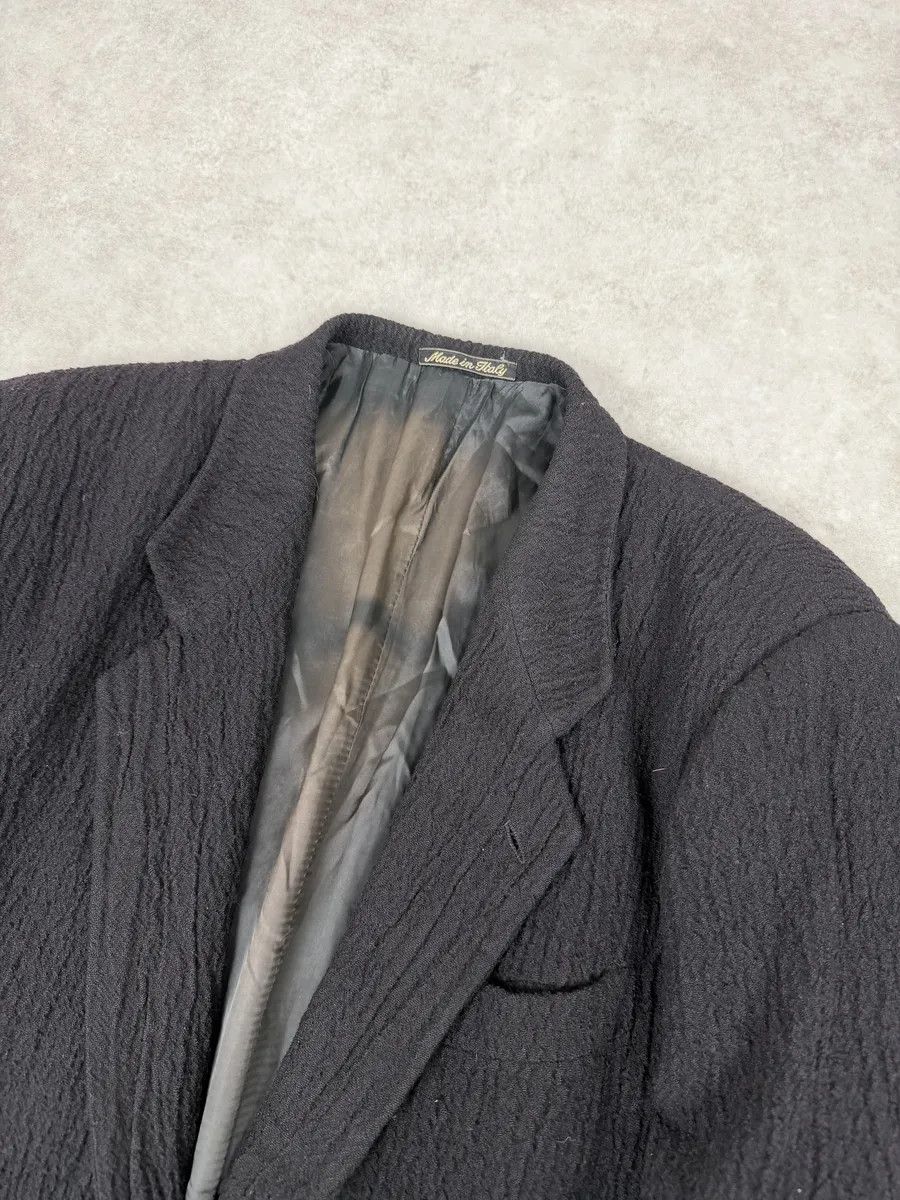 Emporio Armani 1990s Emporio Armani Black Pleats Blazer Jacket Size US S / EU 44-46 / 1 - 6 Thumbnail