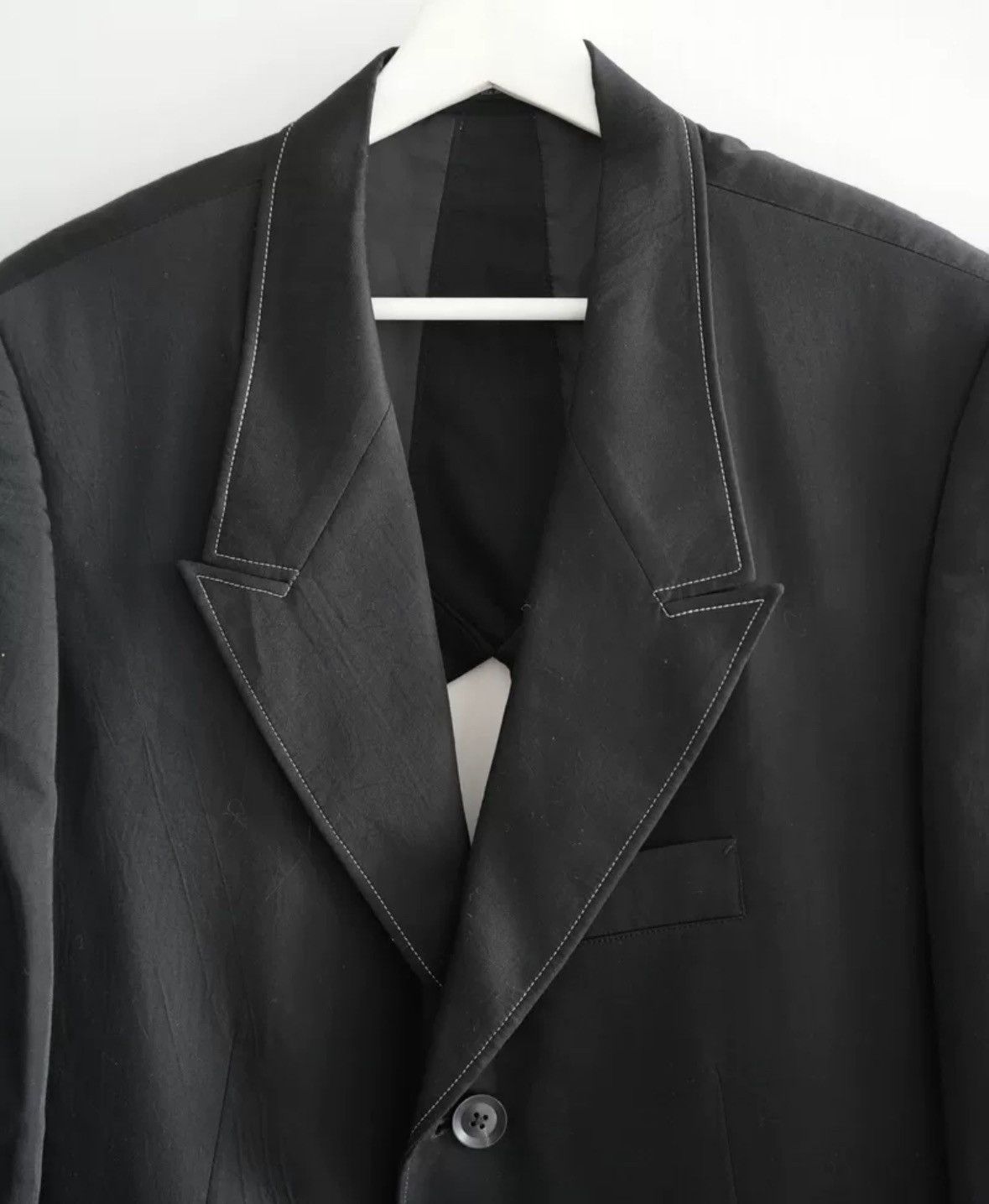 Yohji Yamamoto Yohji Yamamoto 19ss Back Hollow Thread Long Suit Size US M / EU 48-50 / 2 - 3 Thumbnail