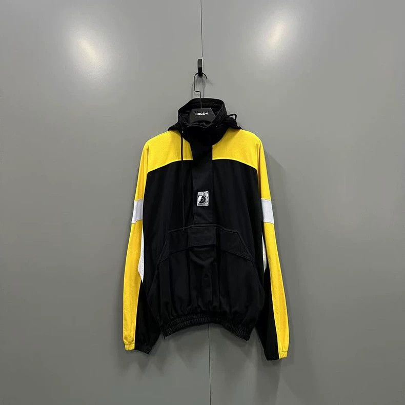 Balenciaga Balenciaga Black and yellow half zip sweatshirt Size US XS / EU 42 / 0 - 1 Thumbnail