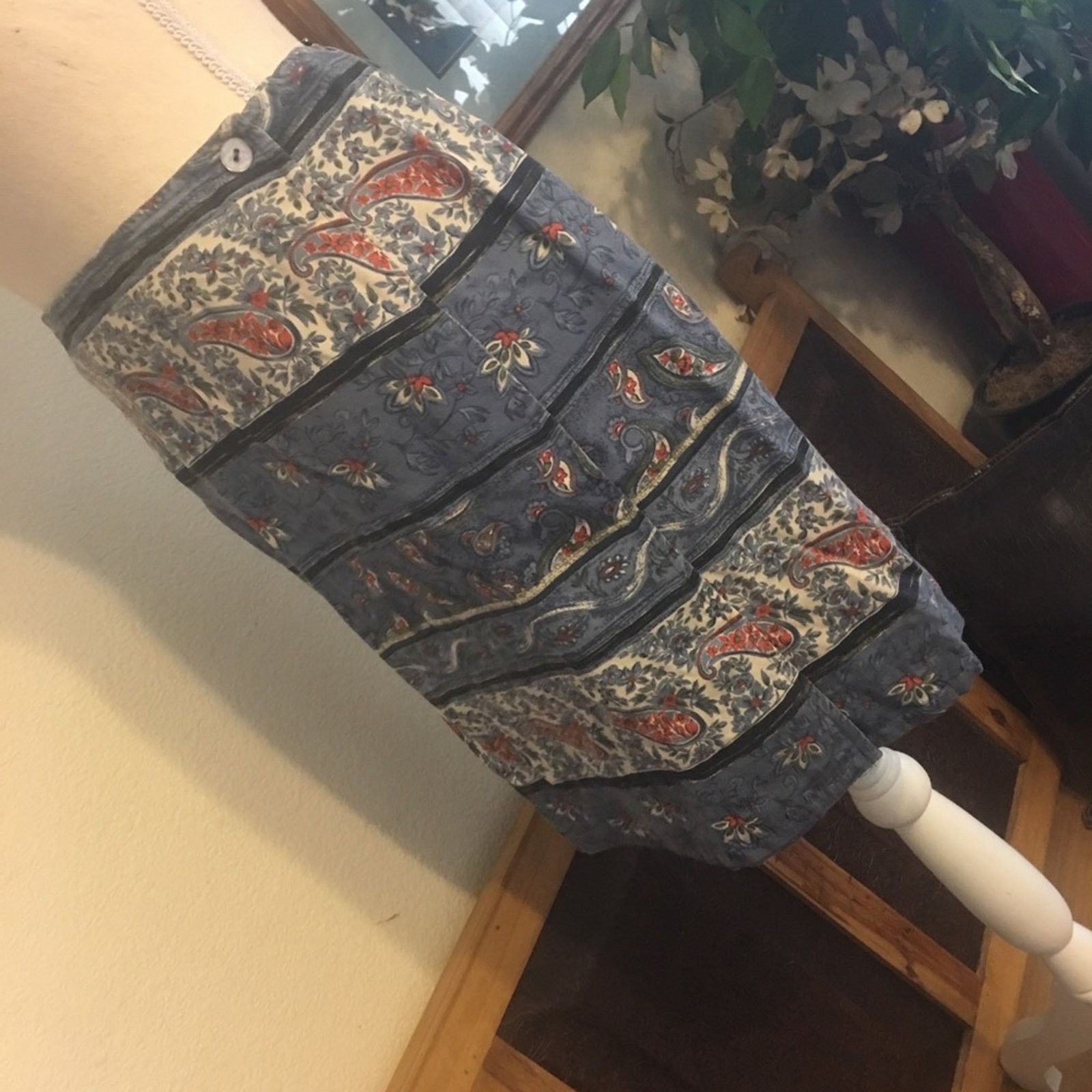 Other Charter Club paisley print wrap skirt NWT 12P Size 34" / US 12 / IT 48 - 2 Thumbnail