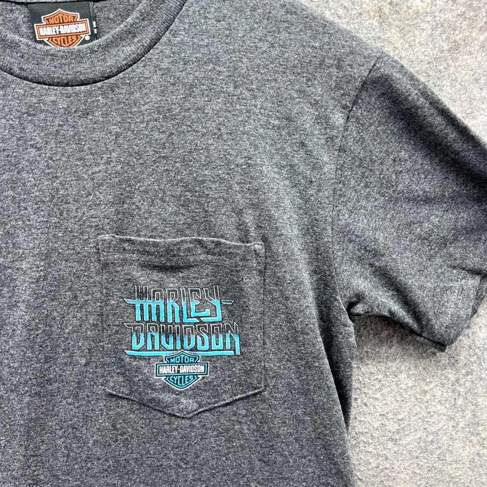 Harley Davidson Harley Davidson Shirt Men Small Heather Gray Crewneck Motorcycle Pocket 2018 Size US S / EU 44-46 / 1 - 5 Thumbnail
