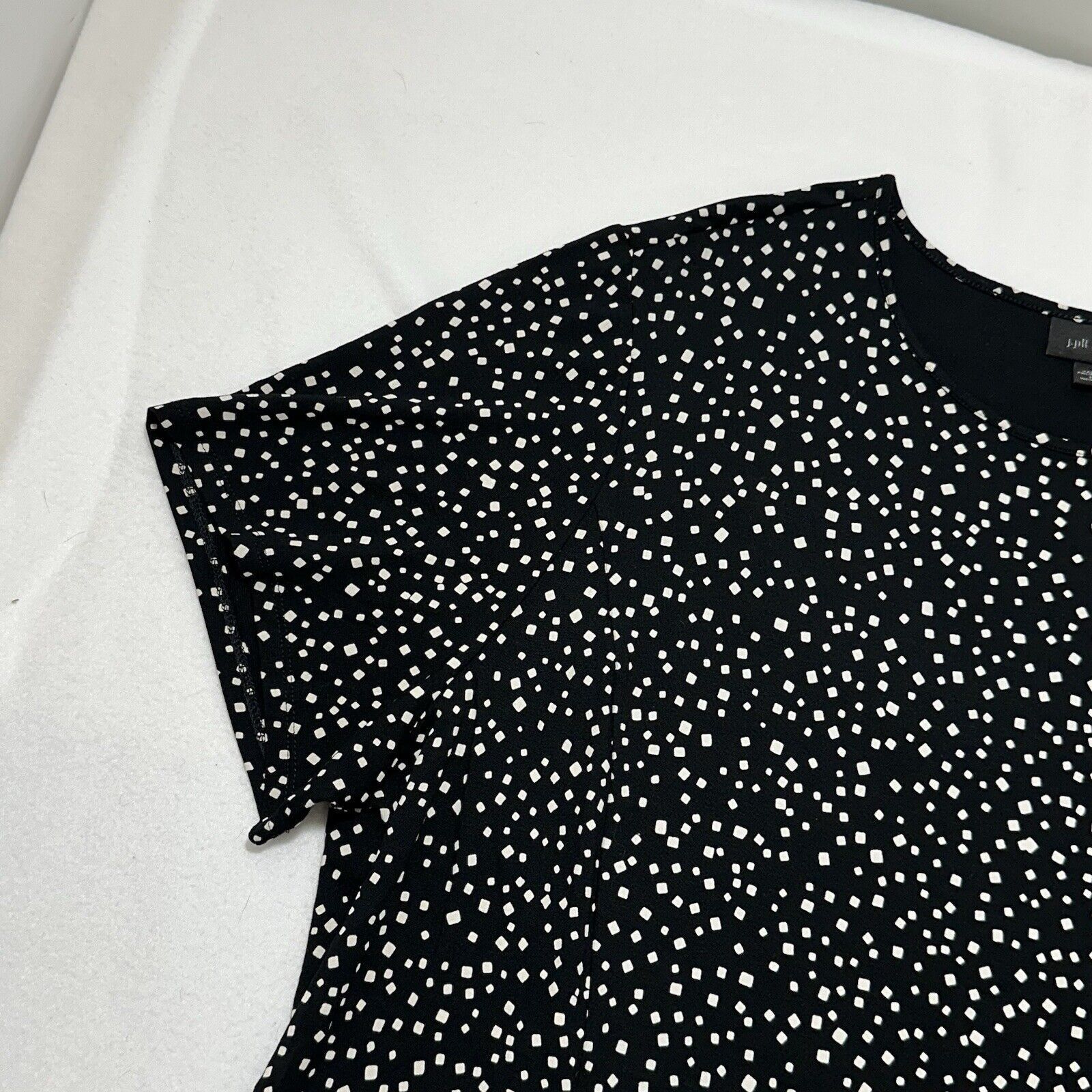 J. Jill J. Jill 3XL Wearever Collection Black White Polka Dot Blouse Size 3XL / US 20-22 - 6 Thumbnail