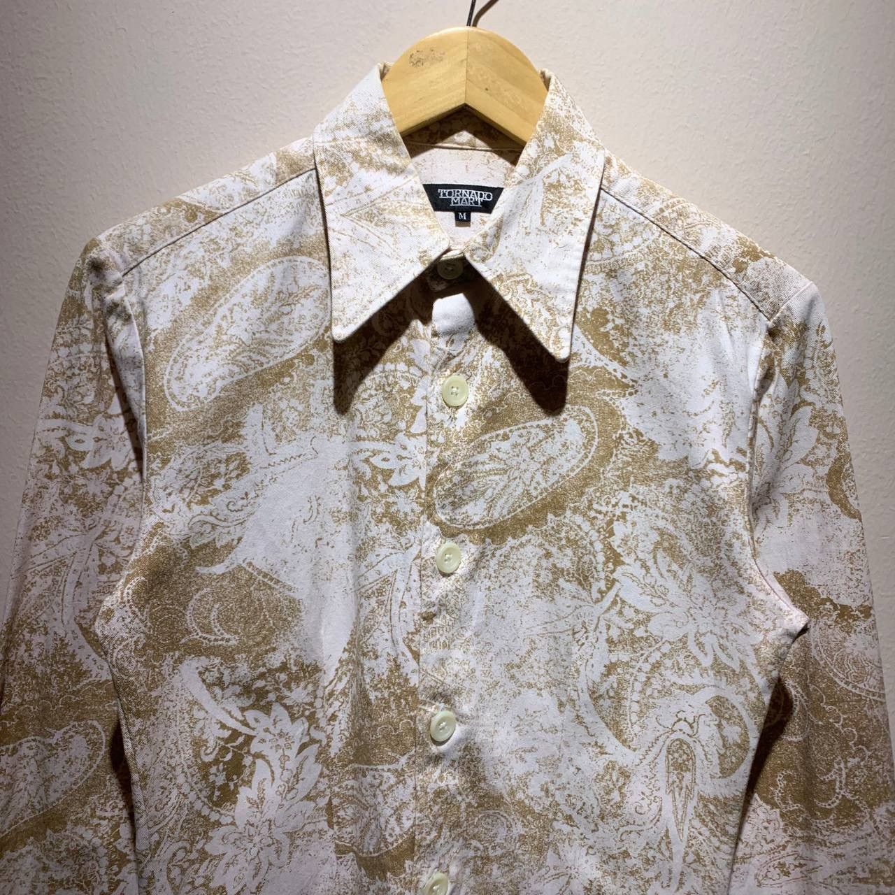 Tornado Mart 🔥 Y2K Tornado Mart Python Flower Paisley Button Up Shirts 🌪️ Size US M / EU 48-50 / 2 - 3 Thumbnail