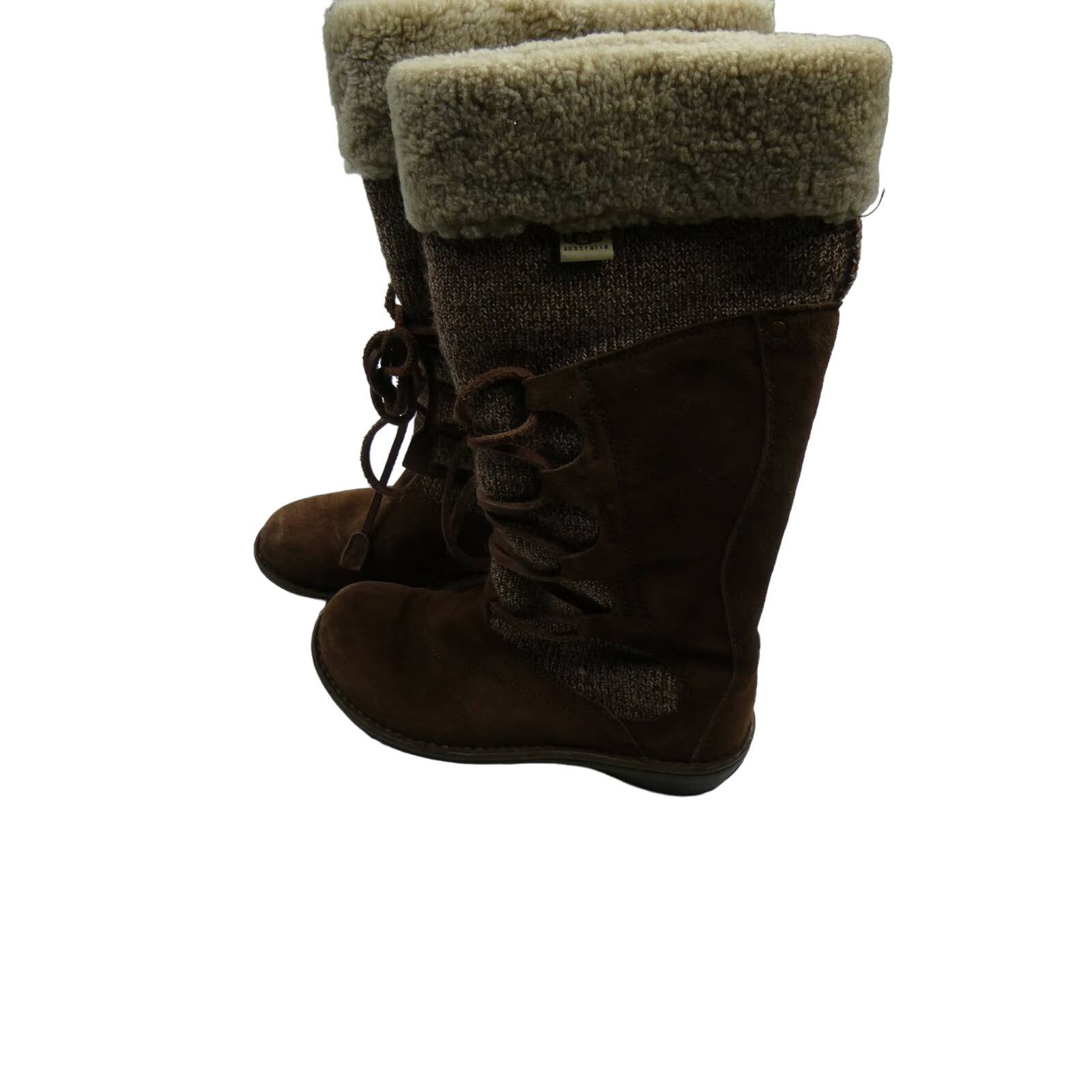 Ugg NEW UGG Torrey Brown Suede Shearling Lined Winter Boots Sz 8 Size US 8 / IT 38 - 1 Thumbnail