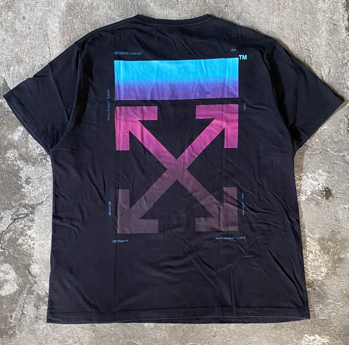 Off-White Off-White S/S18 Gradient Arrow T-Shirt Size US M / EU 48-50 / 2 - 1 Thumbnail