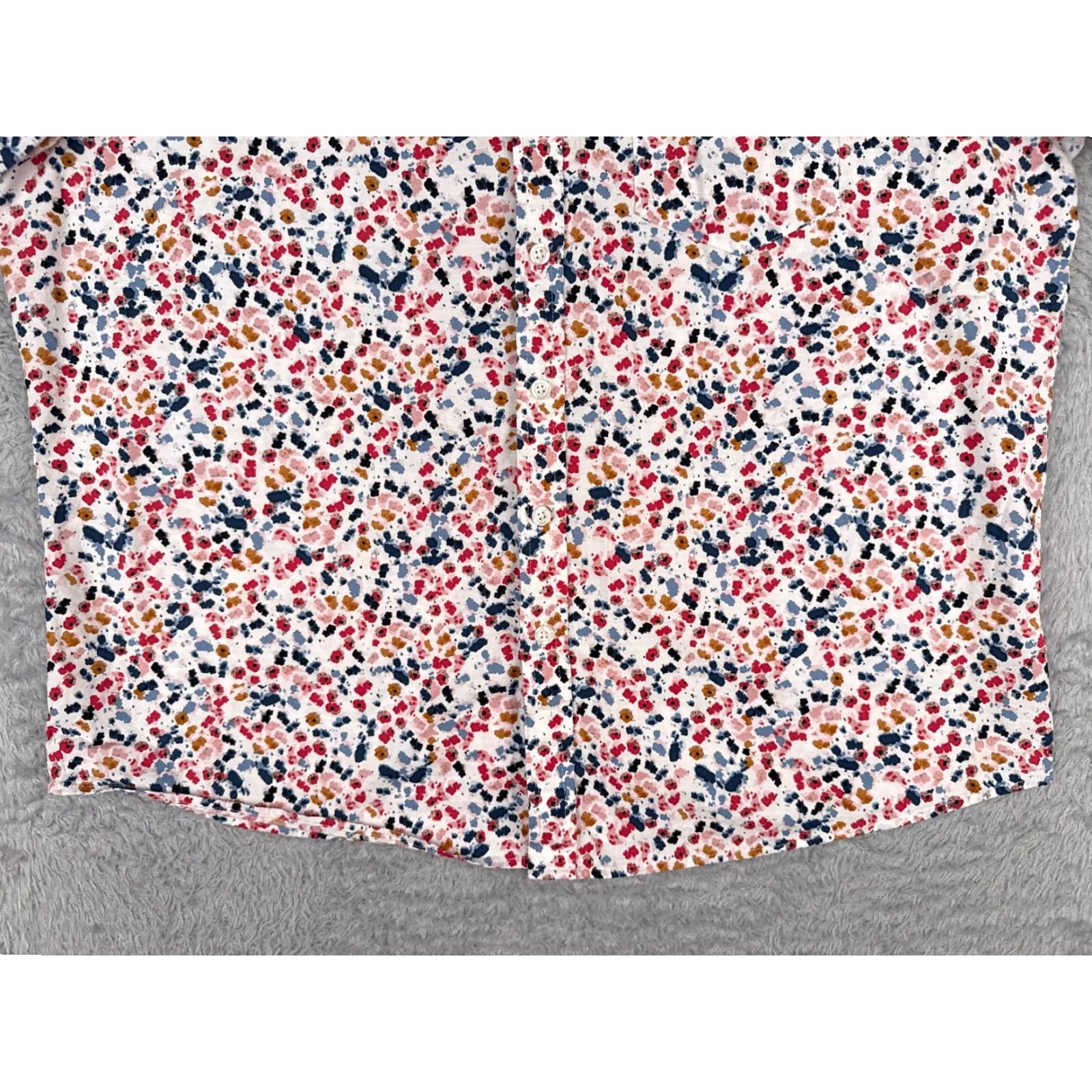 Vintage APT 9 Shirt Men XL Blue White Pink Floral Cotton Blend Hawaiian Size US XL / EU 56 / 4 - 5 Thumbnail