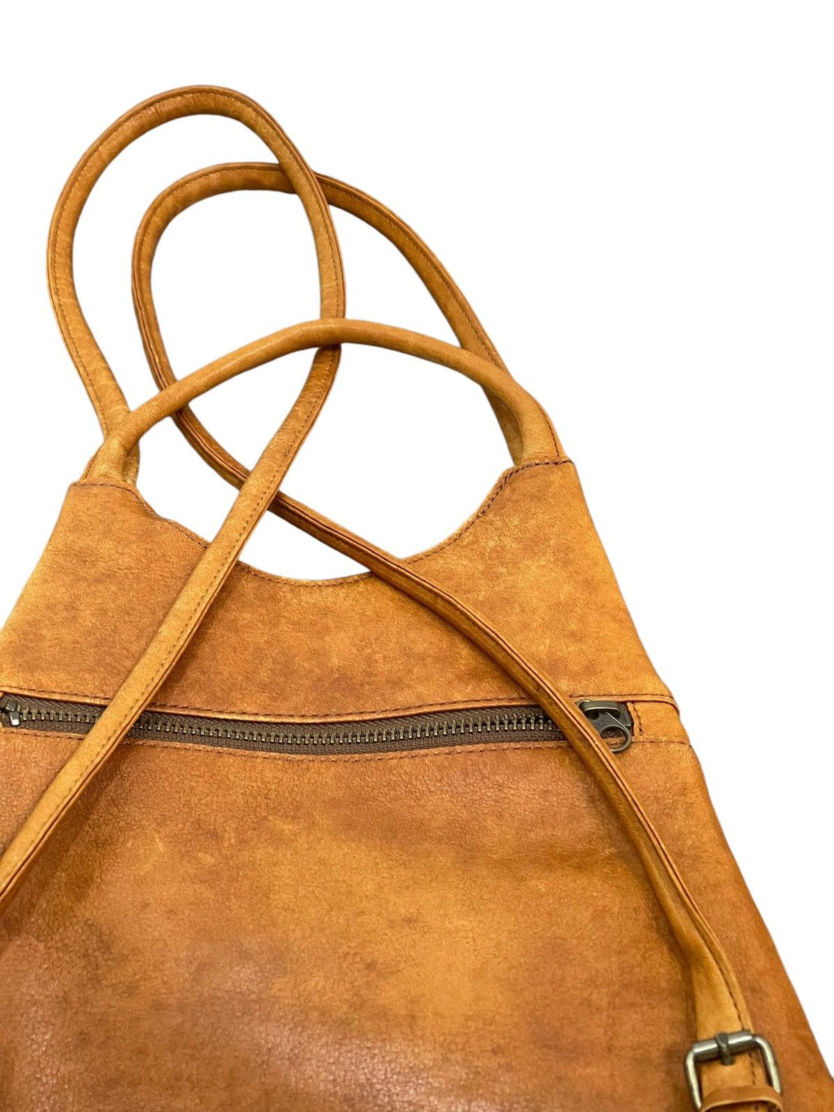 Japanese Brand Full Leather Vtg El Domain Backpack Bag 1🟩1 Size ONE SIZE - 14 Thumbnail