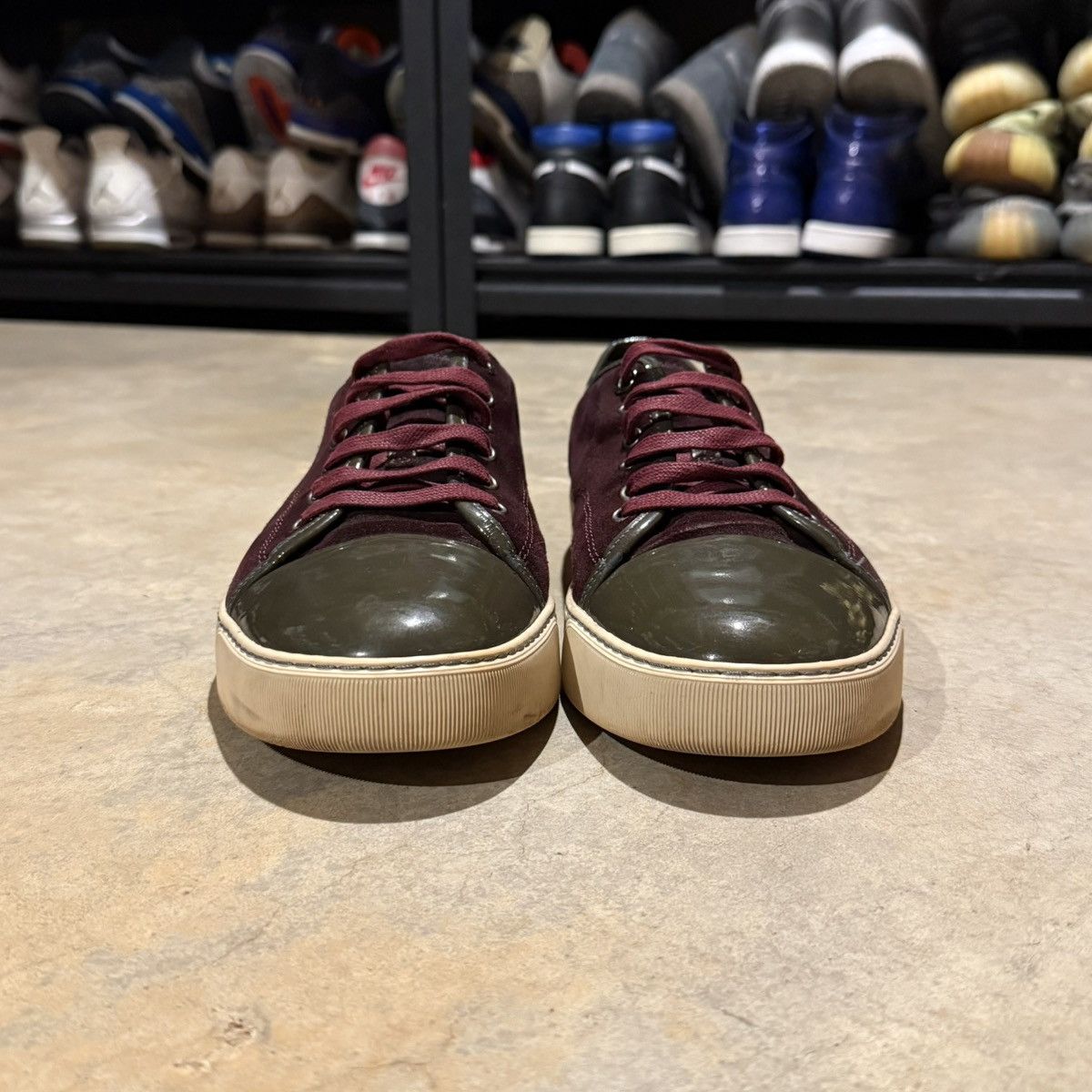 Lanvin Lanvin DBB1 Patent Leather Suede Cap Toe Sneakers US 10 Size US 10 / EU 43 - 5 Thumbnail