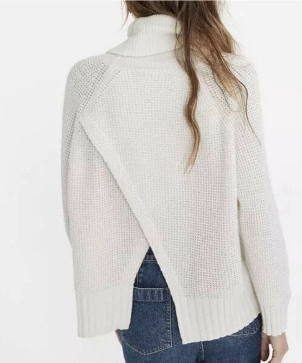 Madewell Women's Madewell Cowl Neck Sweater XS Off-White Size XS / US 0-2 / IT 36-38 - 10 Thumbnail