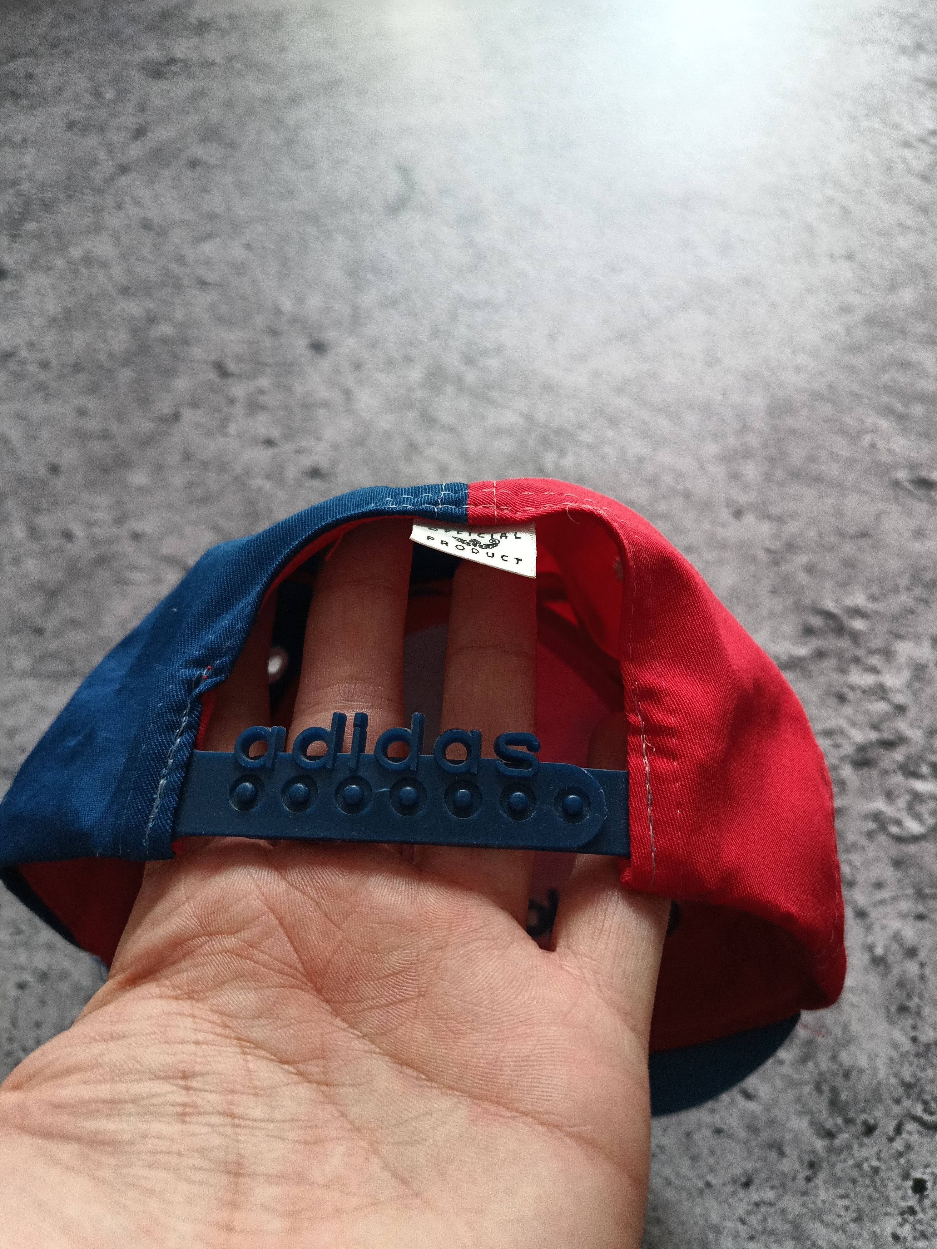 Adidas × Vintage Adidas FC Bayern Munchen 90s Vintage Snapback Cap Size ONE SIZE - 4 Thumbnail