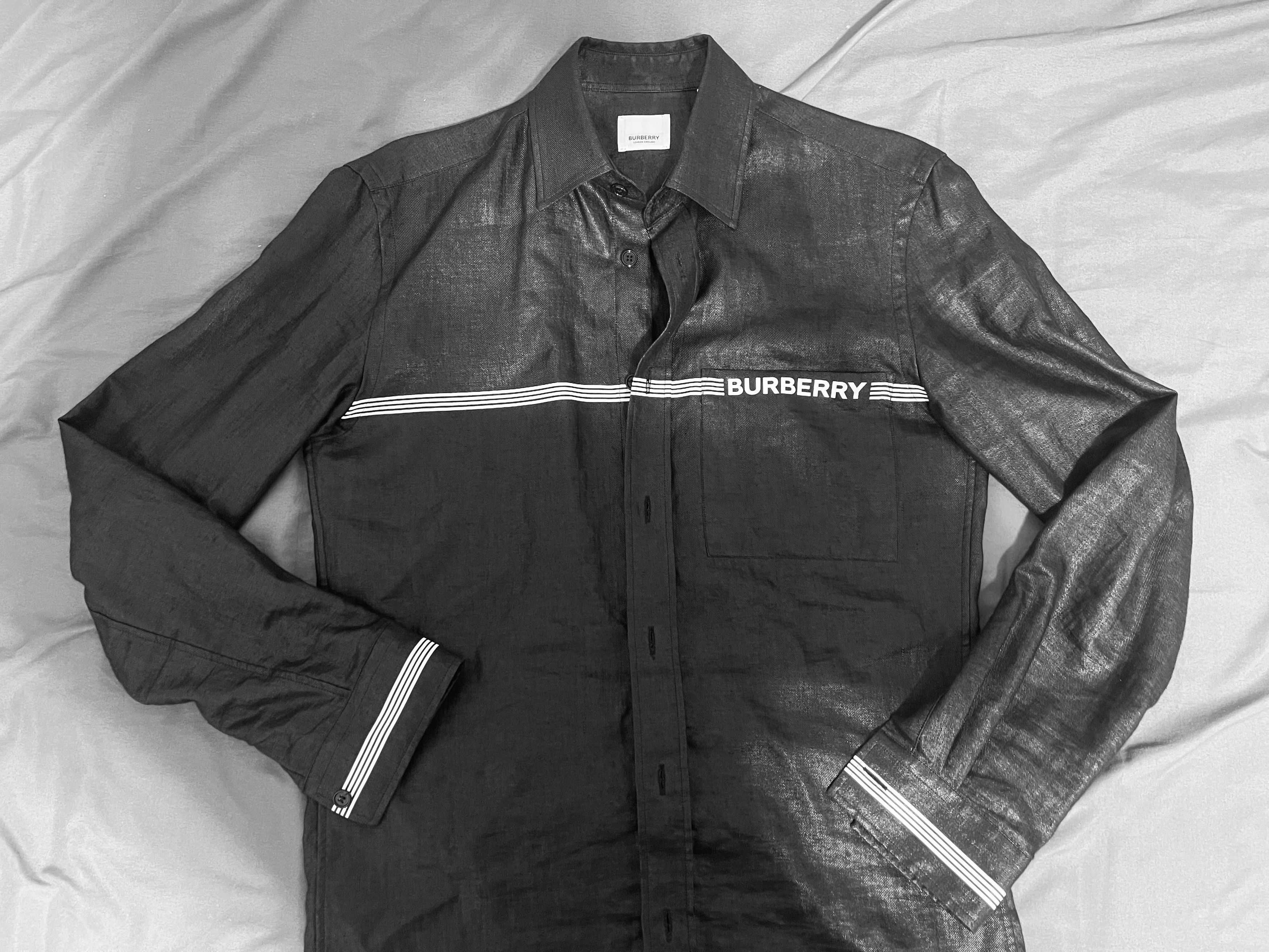 Burberry Burberry Men Dress shirt XS black MSRP $600 Size US XS / EU 42 / 0 - 1 Thumbnail