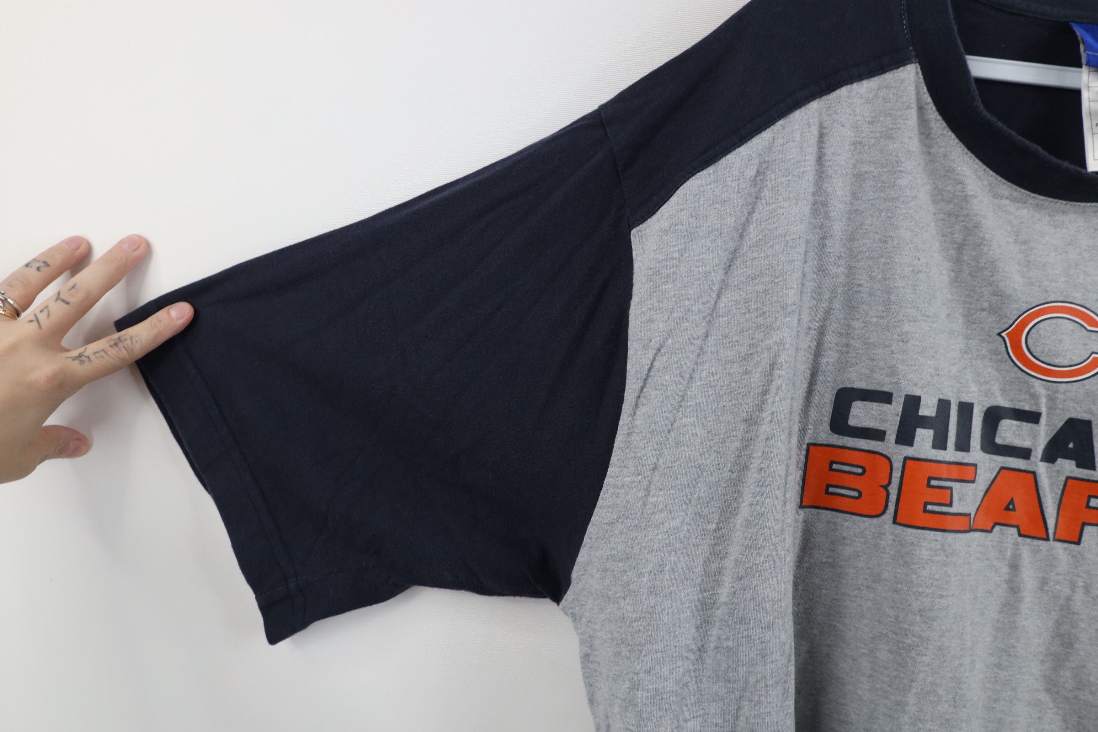 Reebok Vintage Reebok Chicago Bears Football Raglan T-Shirt Gray Size US L / EU 52-54 / 3 - 10 Thumbnail