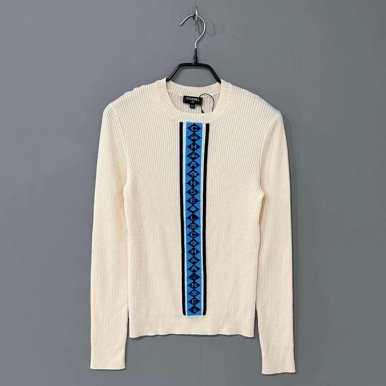 Chanel Chanel Letter string logo knitwear Size XXS / US 00 / IT 34 - 1 Thumbnail