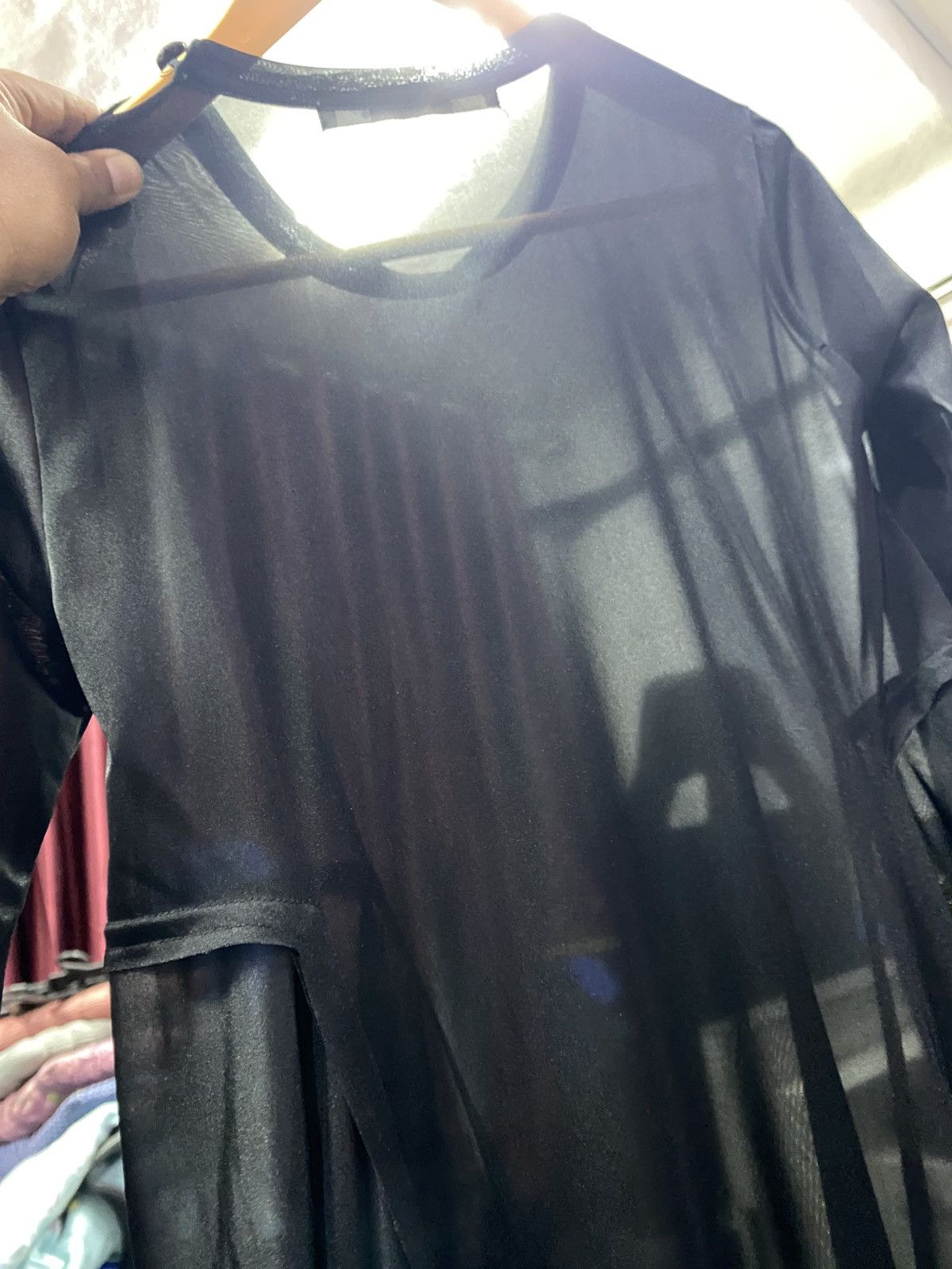 Comme des Garcons Vintage Comme Des Garçons long-sleeve ruffle-trim midi dress Size M / US 6-8 / IT 42-44 - 13 Thumbnail