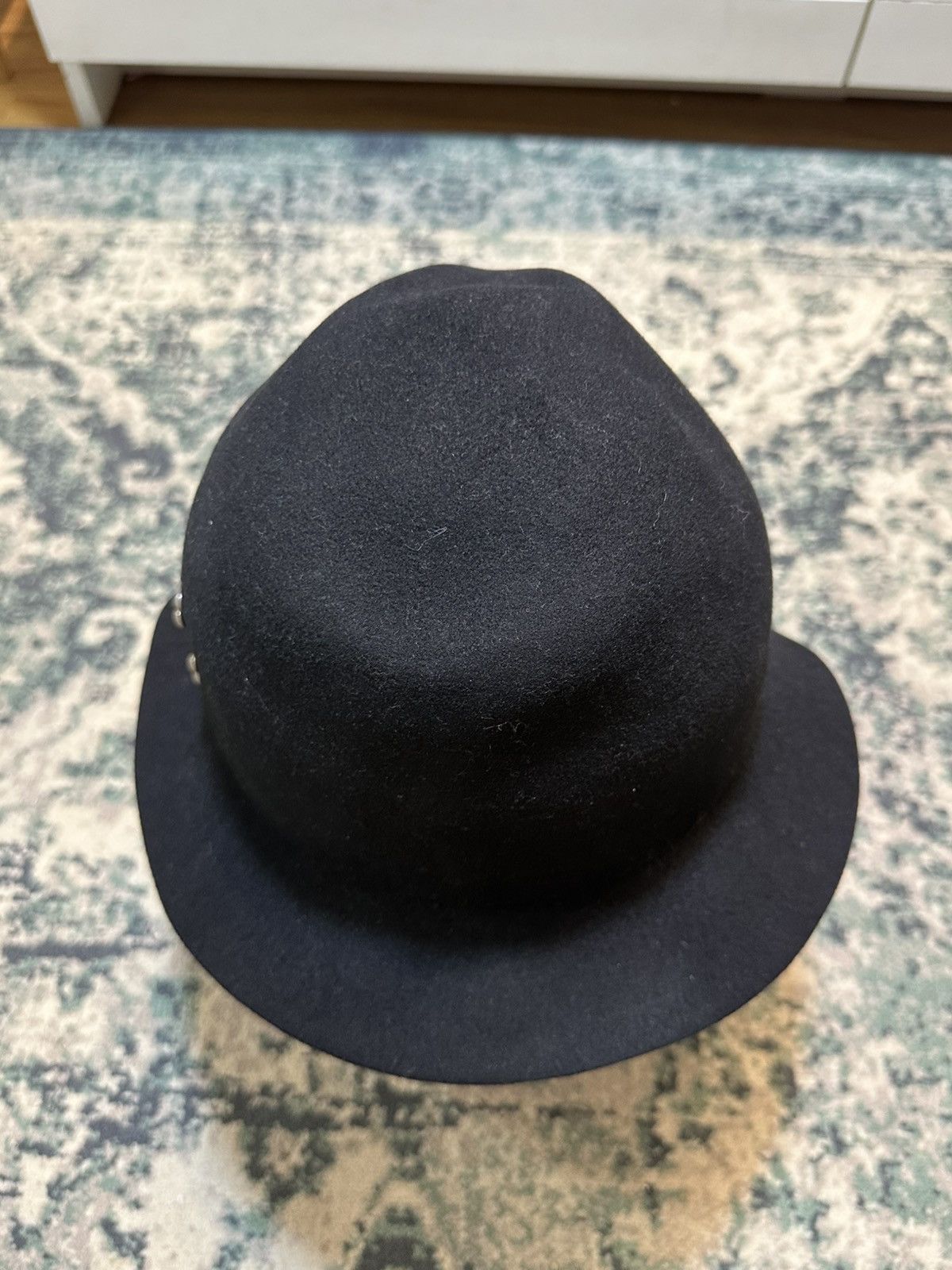 KMRii × PPFM PPFM Vintage Studded Rhinestone Fedora Hats Size ONE SIZE - 6 Thumbnail
