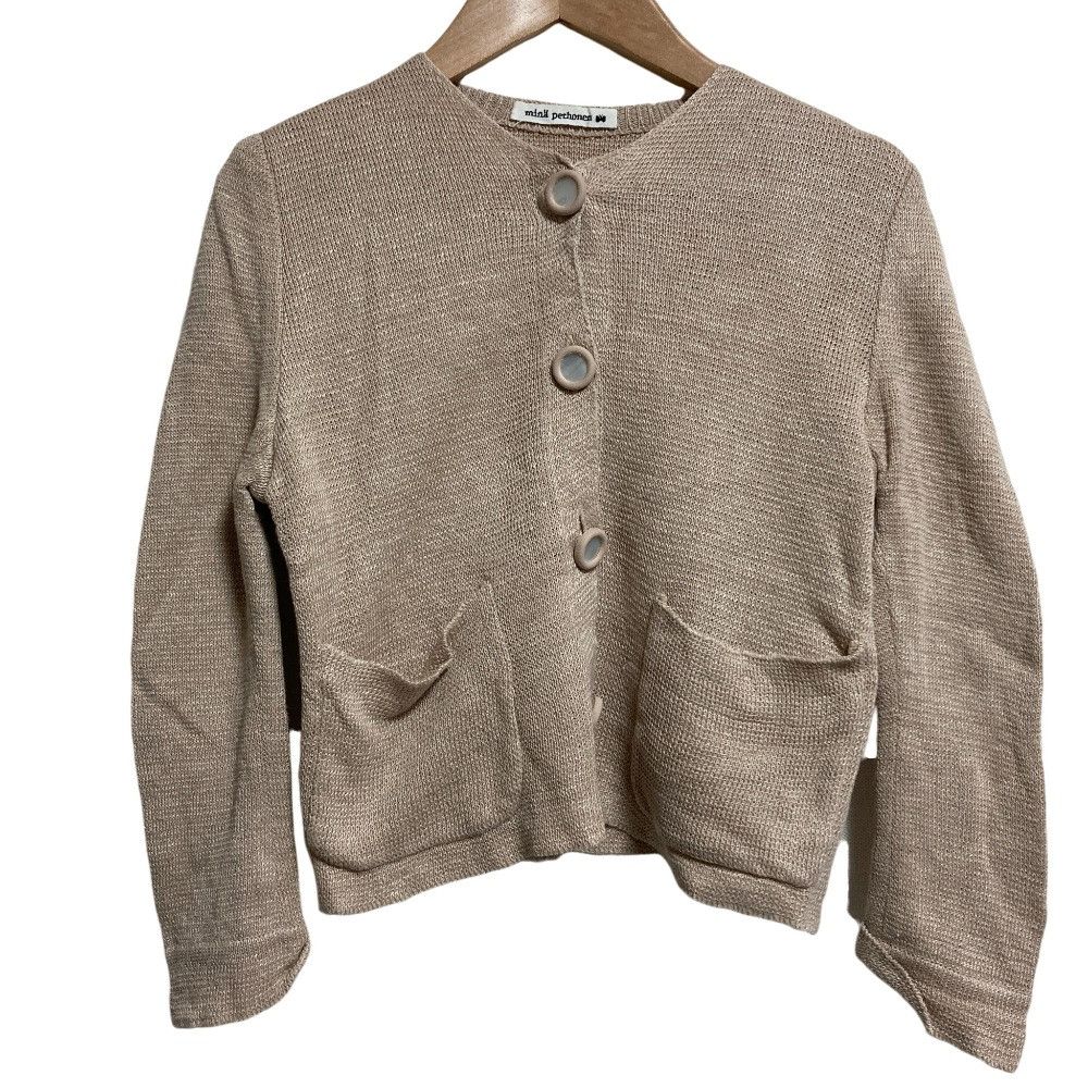 mina perhonen Mina Perhonen mina perhonen nostalgia Linen Knit Cardigan Textile Tops DUTY FREE for USA Size ONE SIZE - 1 Thumbnail