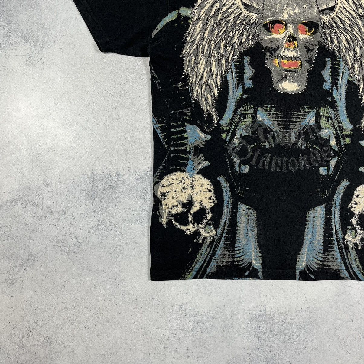 Affliction Vintage Affliction style Crazy All Over Print T shirt 00’s Size US L / EU 52-54 / 3 - 5 Thumbnail