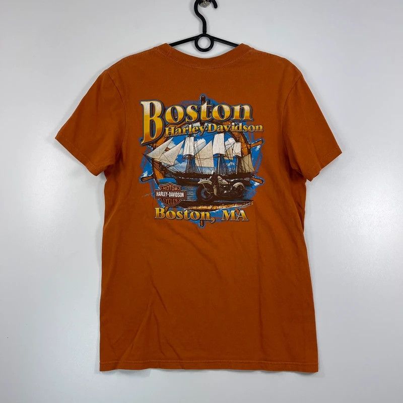 Harley Davidson Harley Davidson Boston T Shirt Big Logo USA Sz M Size US M / EU 48-50 / 2 - 1 Thumbnail