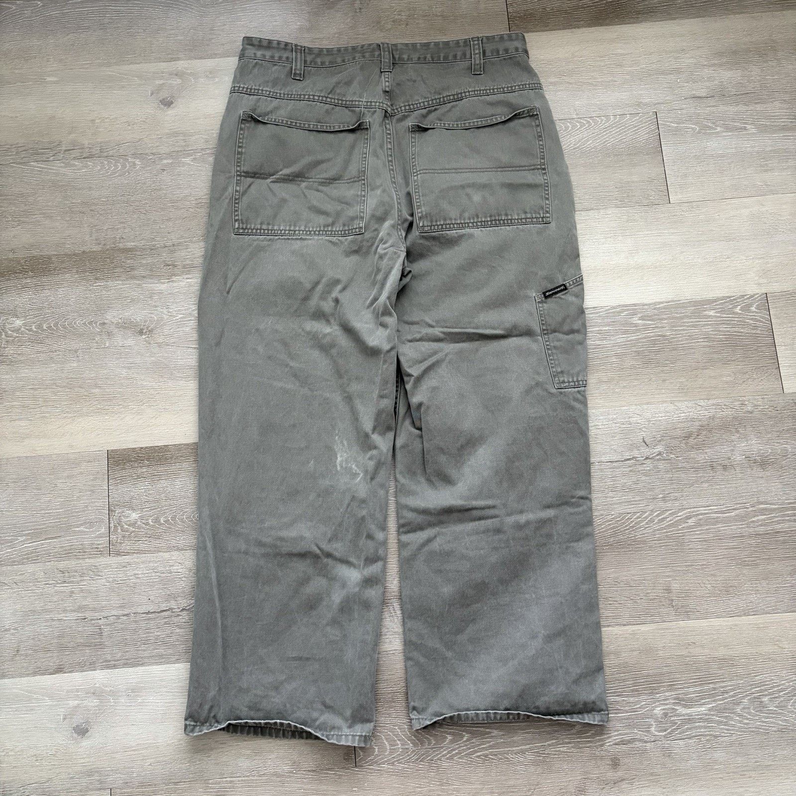 Sideout Vintage Y2K Sideout Double Knee Wide Leg Pants 36x29 Skate Size US 36 / EU 52 - 8 Thumbnail